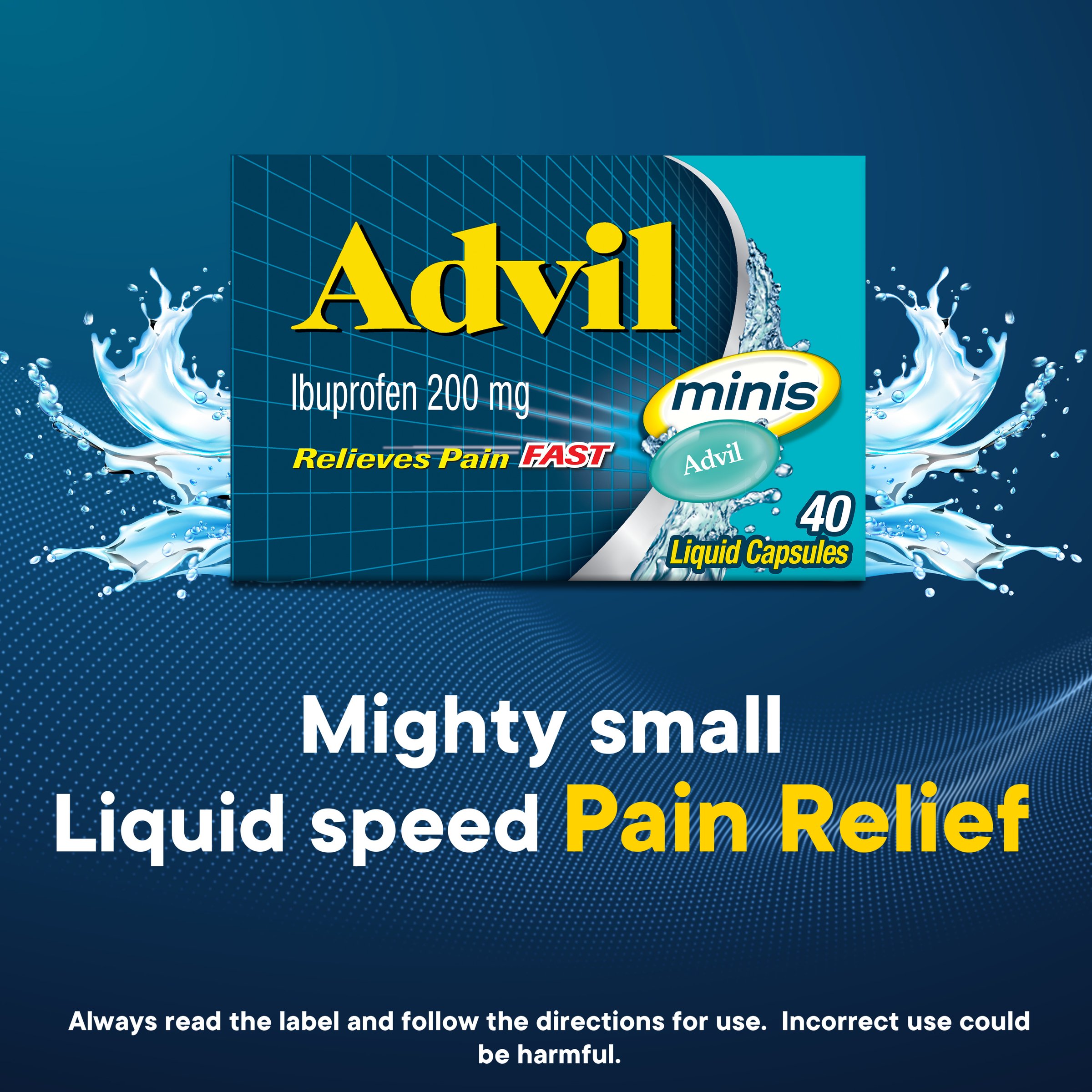 Advil Ibuprofen 200mg Minis 40 liquid capsules - Image 8