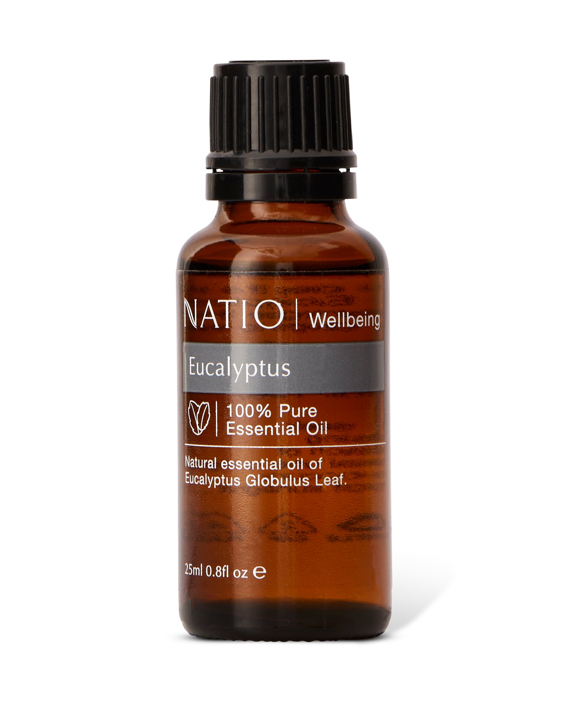 Natio Wellbeing Pure Essential Oil - Eucalyptus 25ml - Image 1