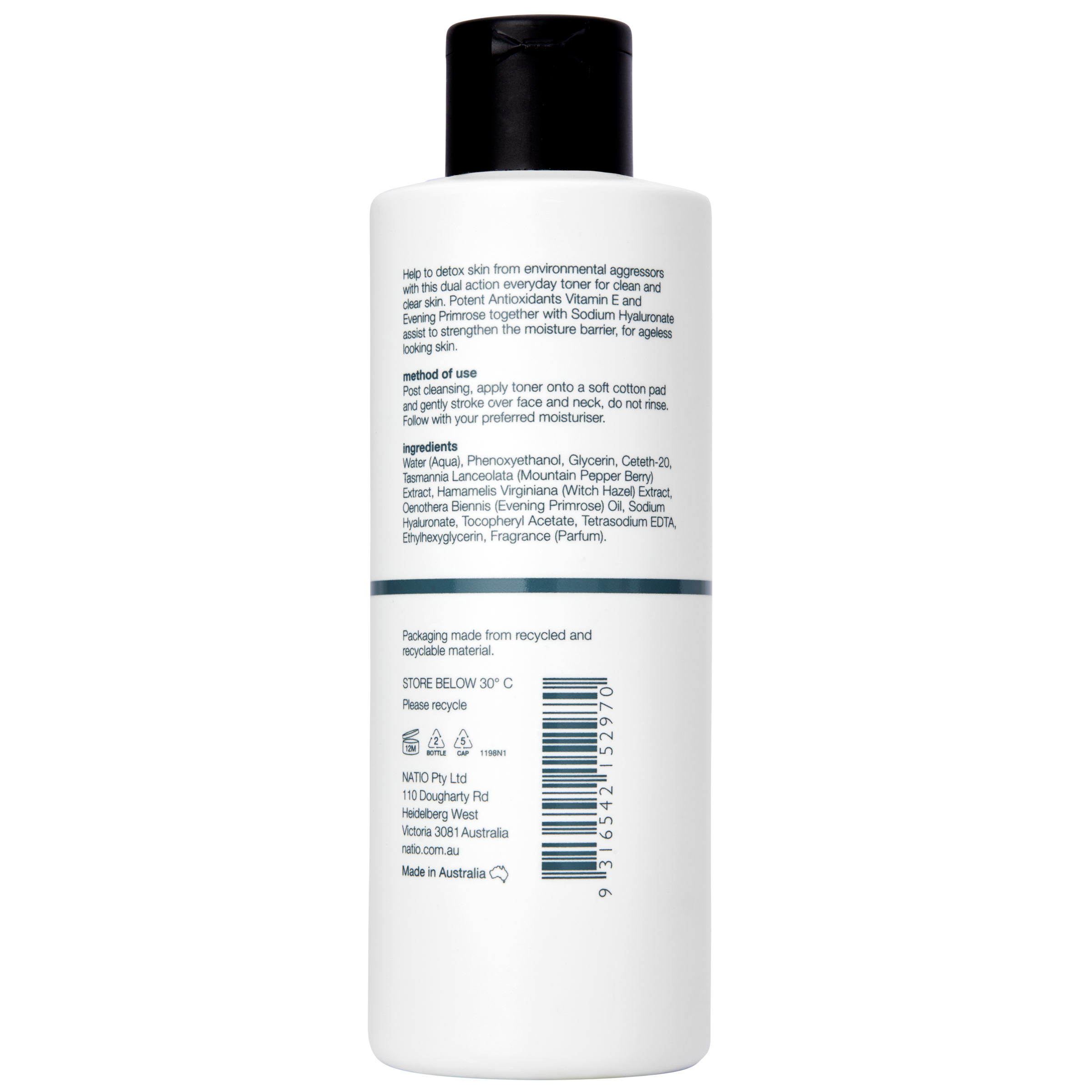 Natio Men Plus Detoxifying Toning Tonic 200ml - Image 2