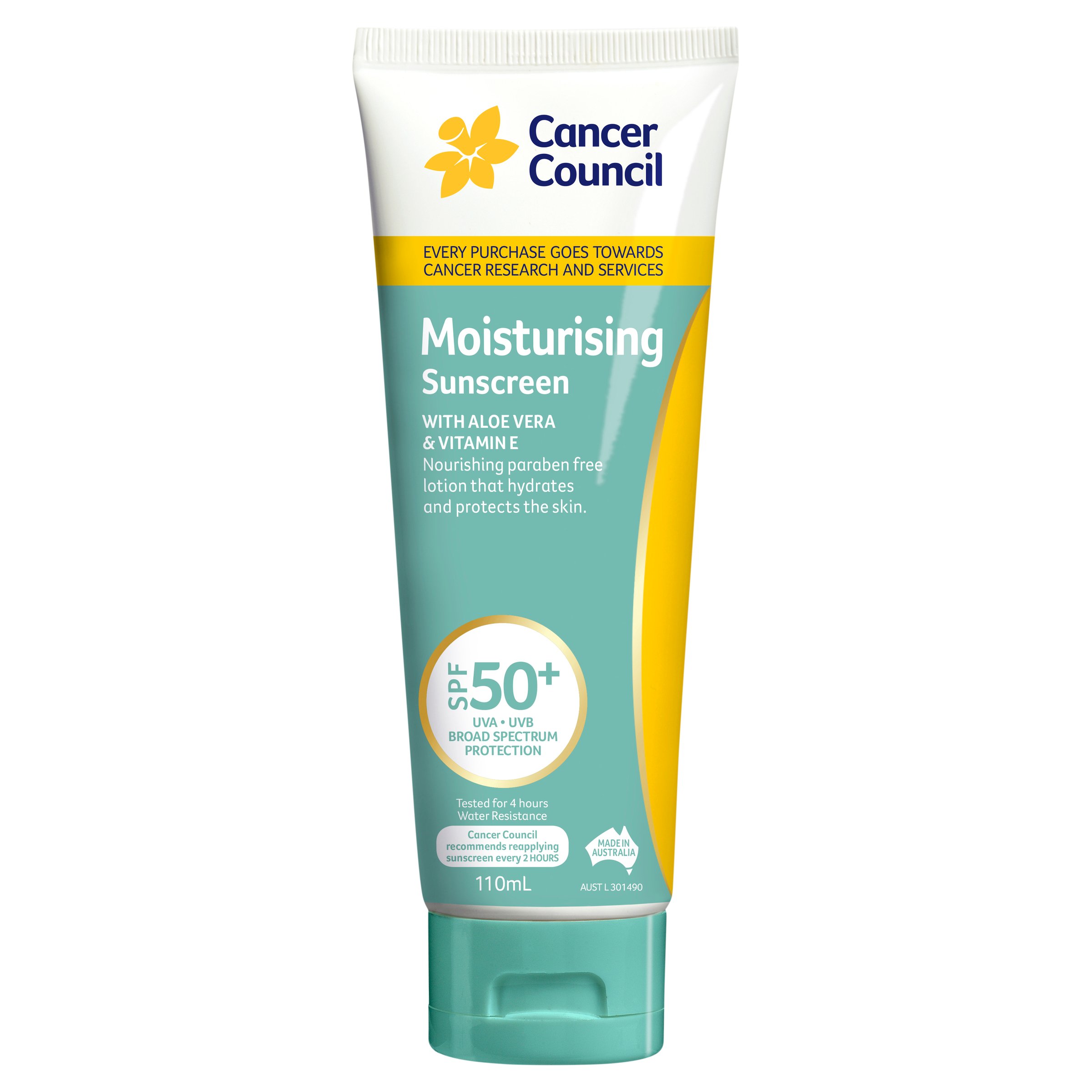 Cancer Council Moisturising Sunscreen SPF50+ - 110ml - Image 1