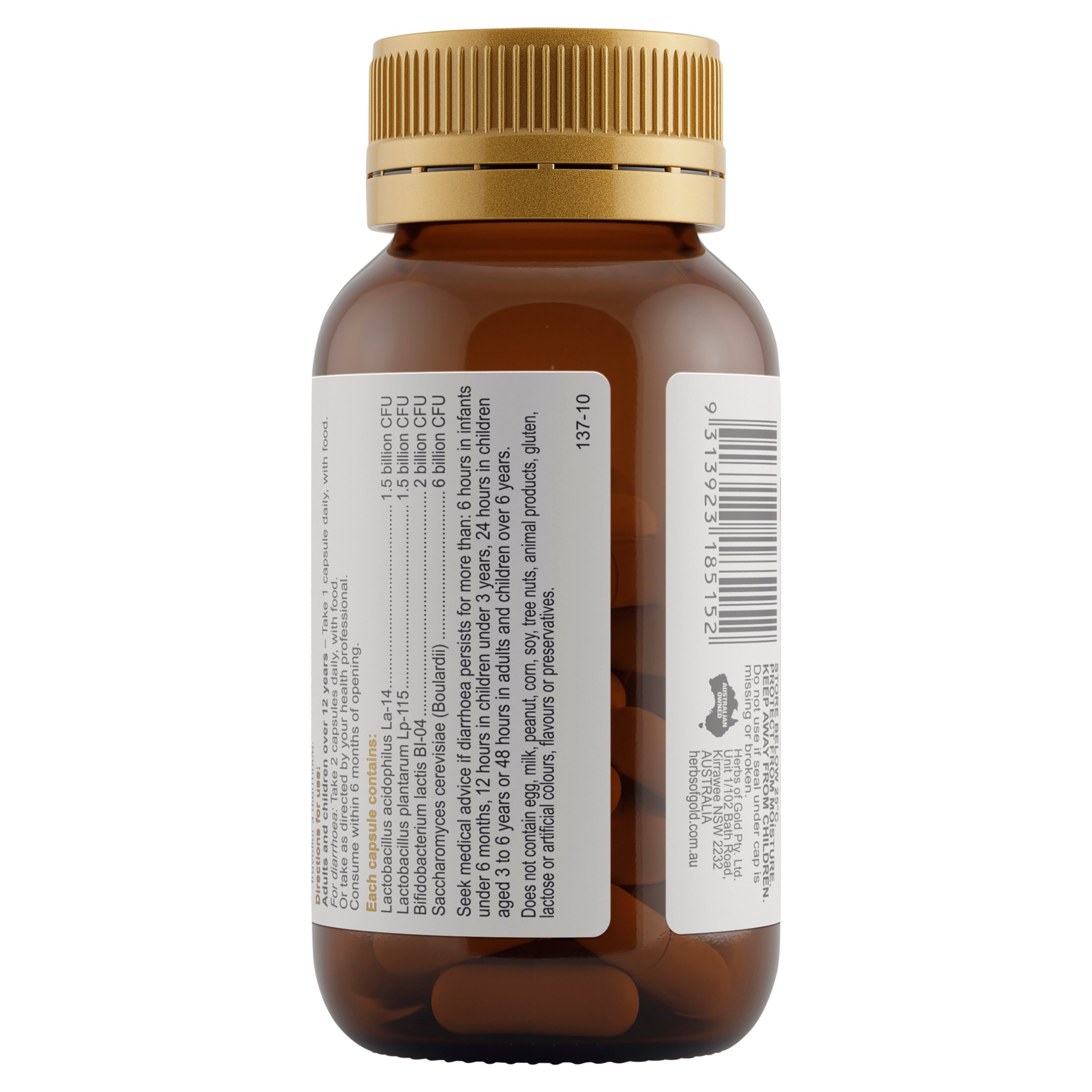 Herbs of Gold Probiotic + SB 60 capsules - Image 3
