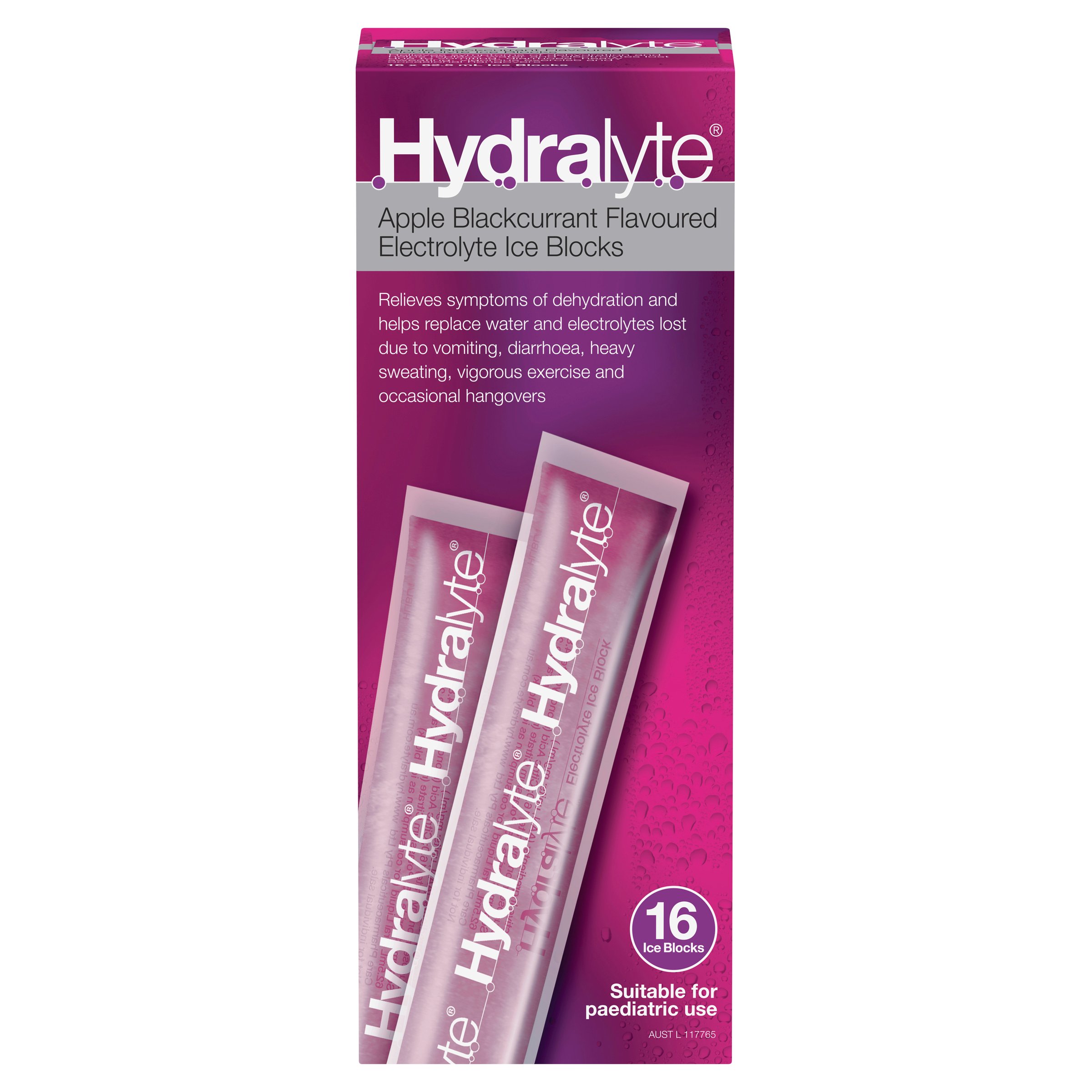 Hydralyte Ice Block Apple/Blackcurrant Flavoured 16 pack - Image 1