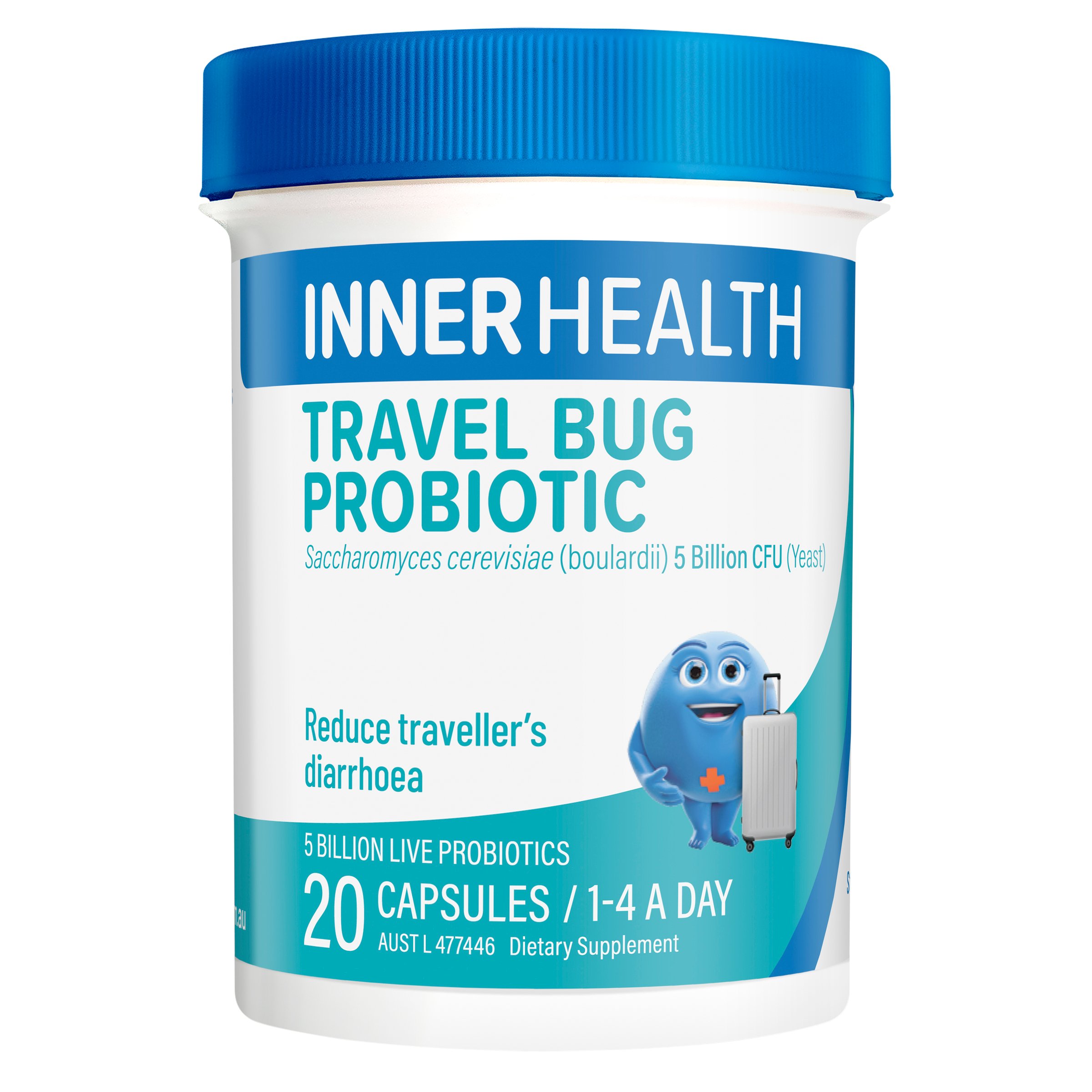 Inner Health Travel Bug Probiotic 20 capsules - Image 1