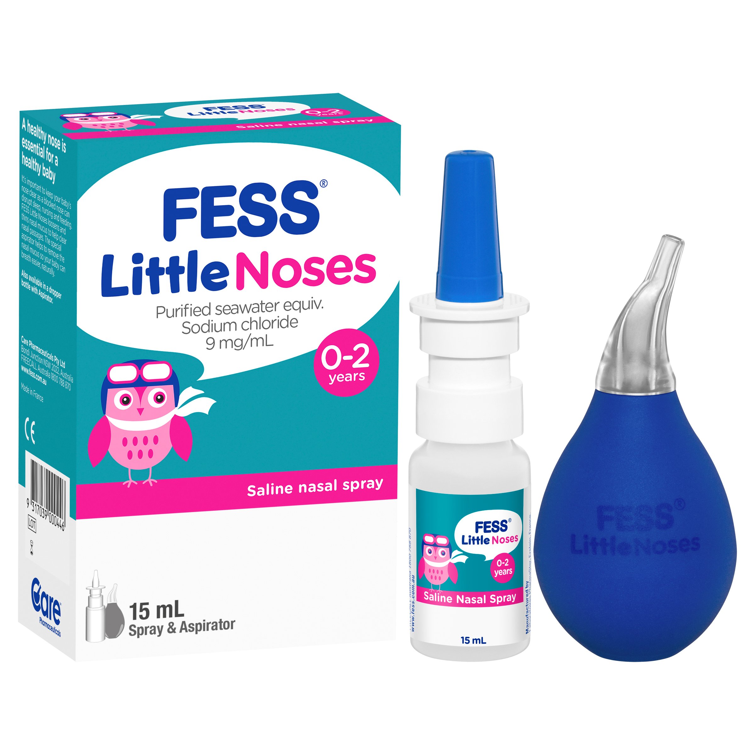 Fess Little Noses Saline Nasal Spray And Aspirator 15ml - Image 7