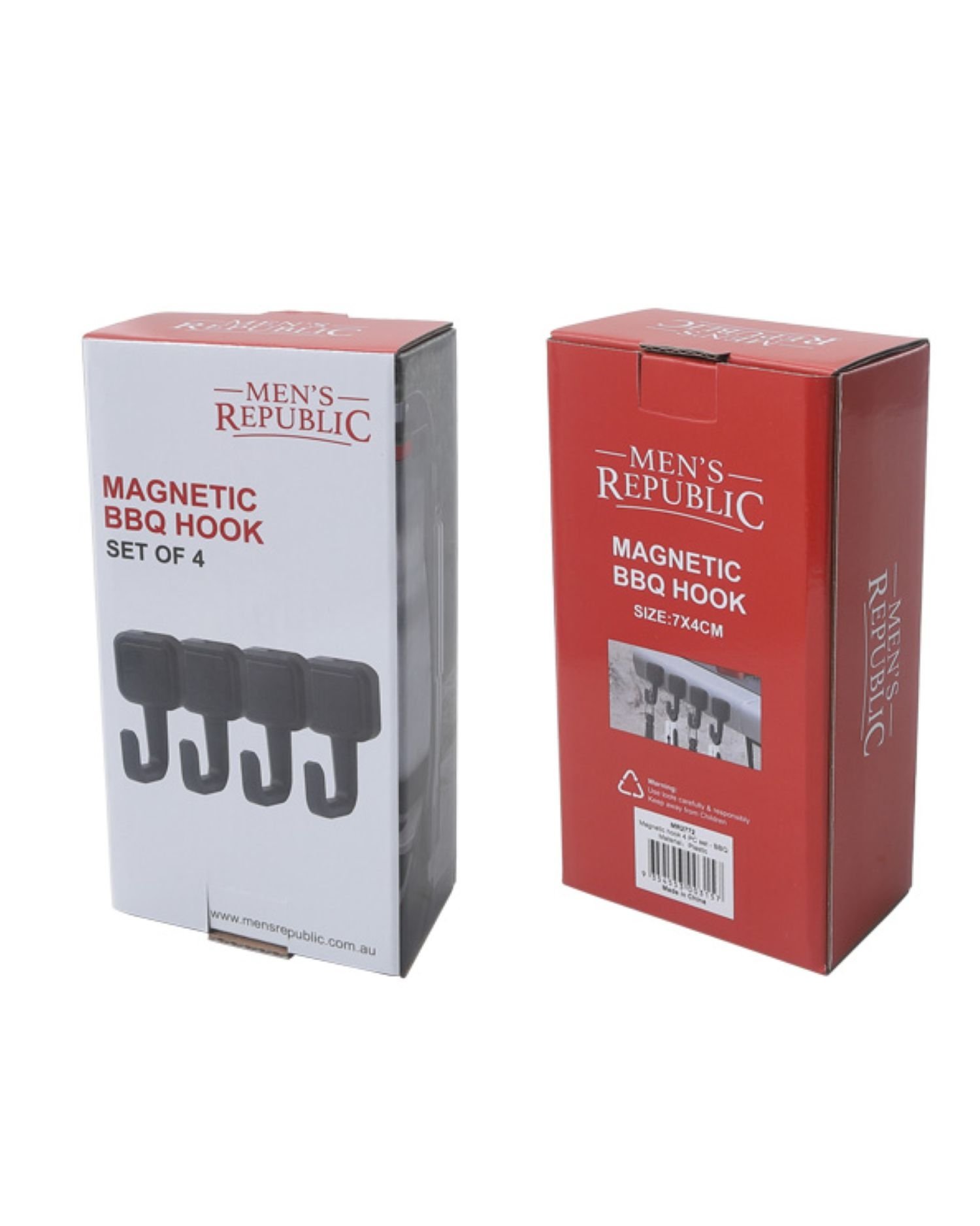 Men's Republic Magnetic BBQ Hook Set 4 piece - Image 1