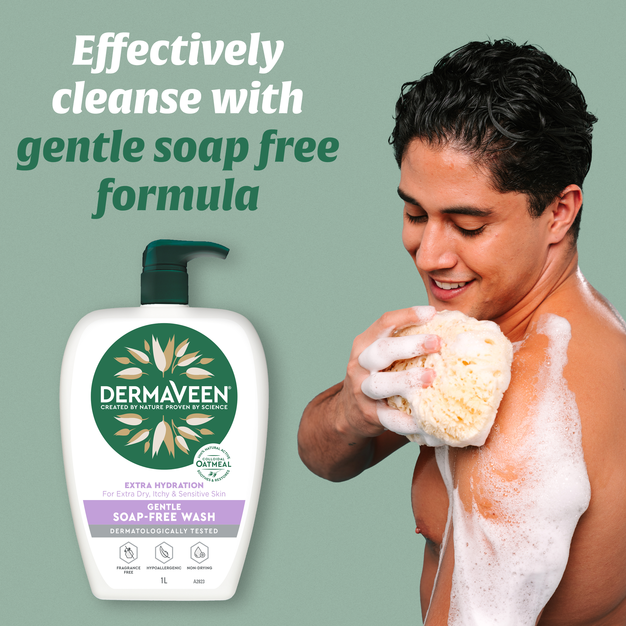 DermaVeen Extra Hydration Gentle Soap Free Wash 500ml - Image 8