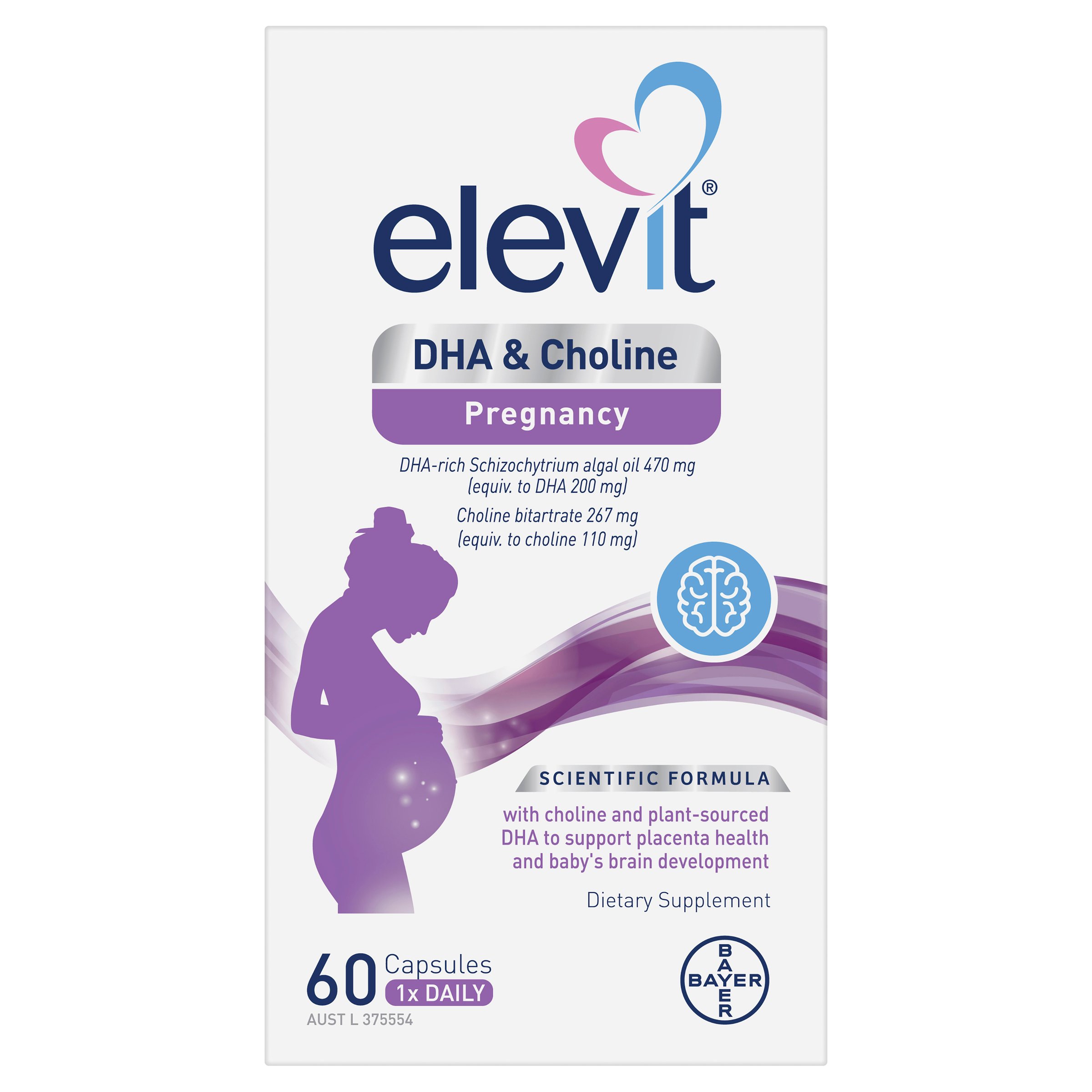 Elevit DHA & Choline For Pregnancy 60 capsules - Image 6