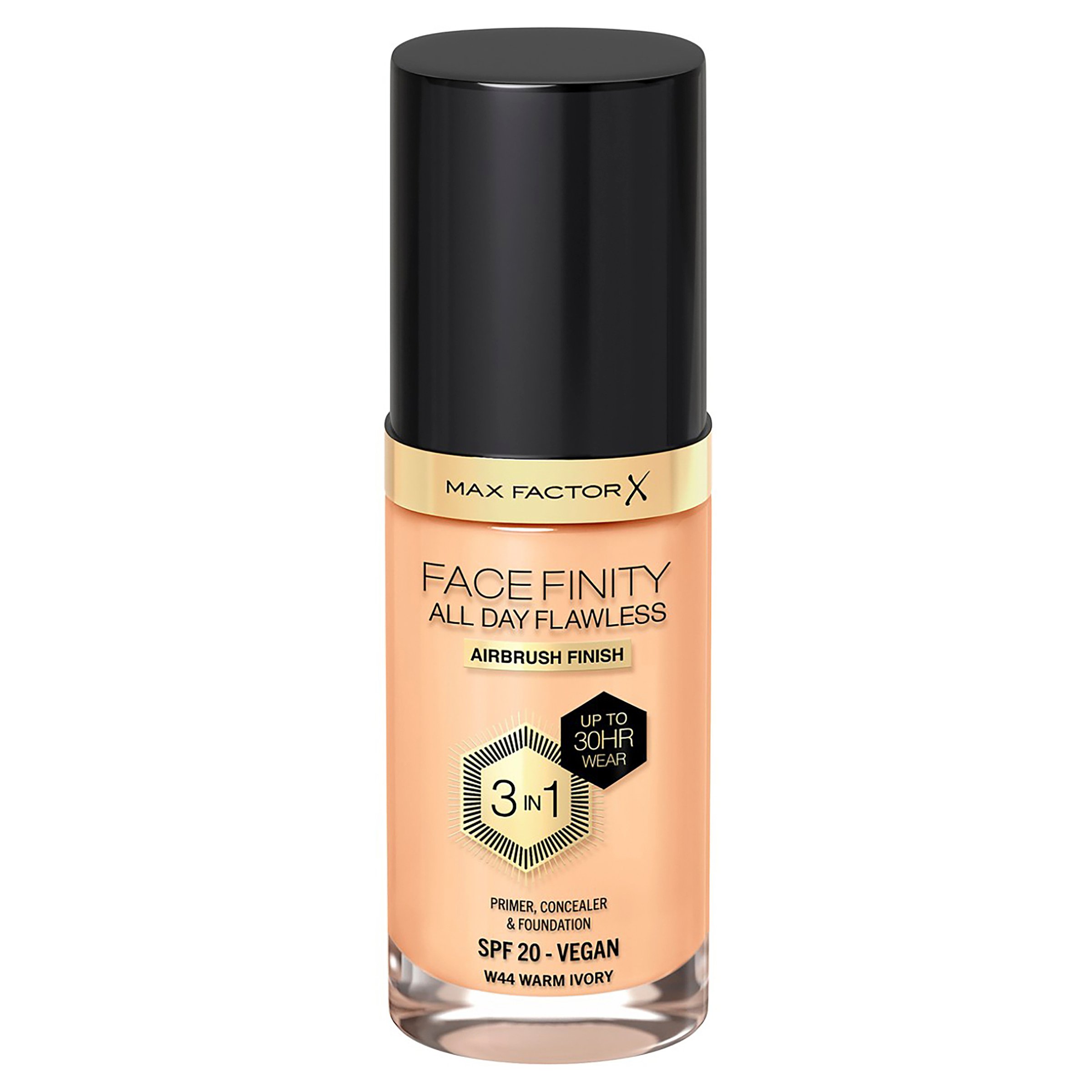 Max Factor Facefinity All Day Flawless D5 Free Foundation Warm Ivory 44 - Image 1
