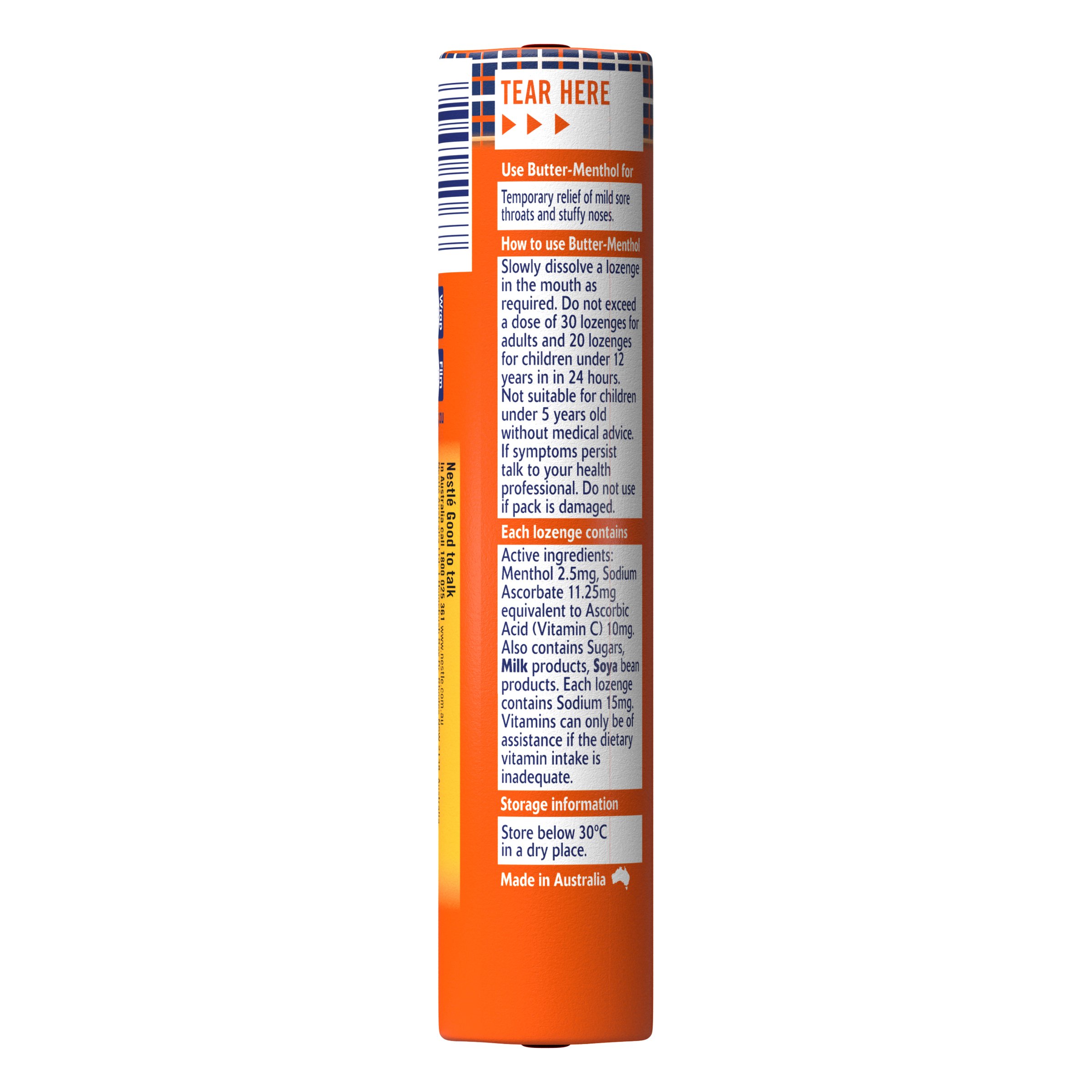 Butter Menthol Liquid Centre 10 lozenges - Image 2