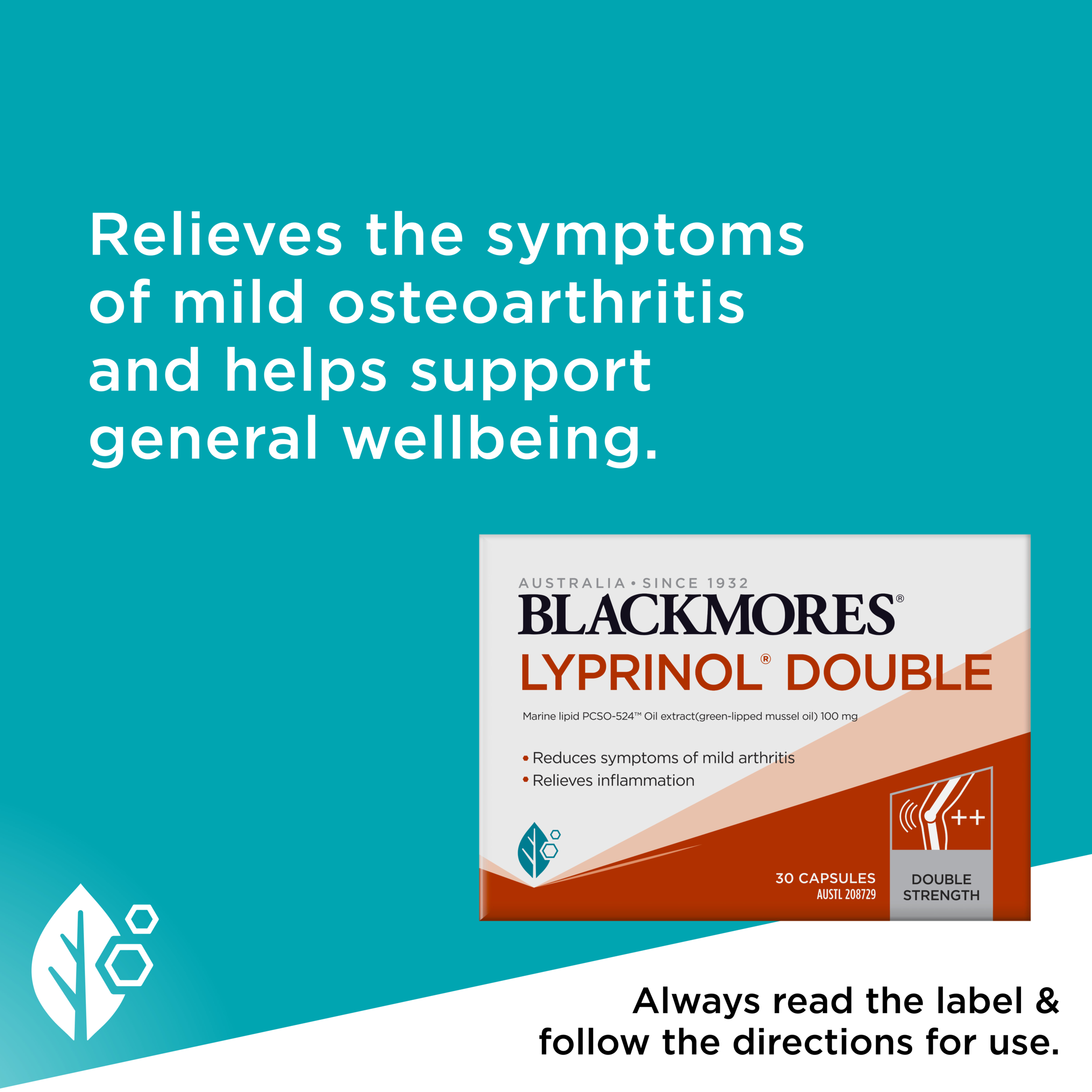 Blackmores Lyprinol Double Strength 30 capsules - Image 6