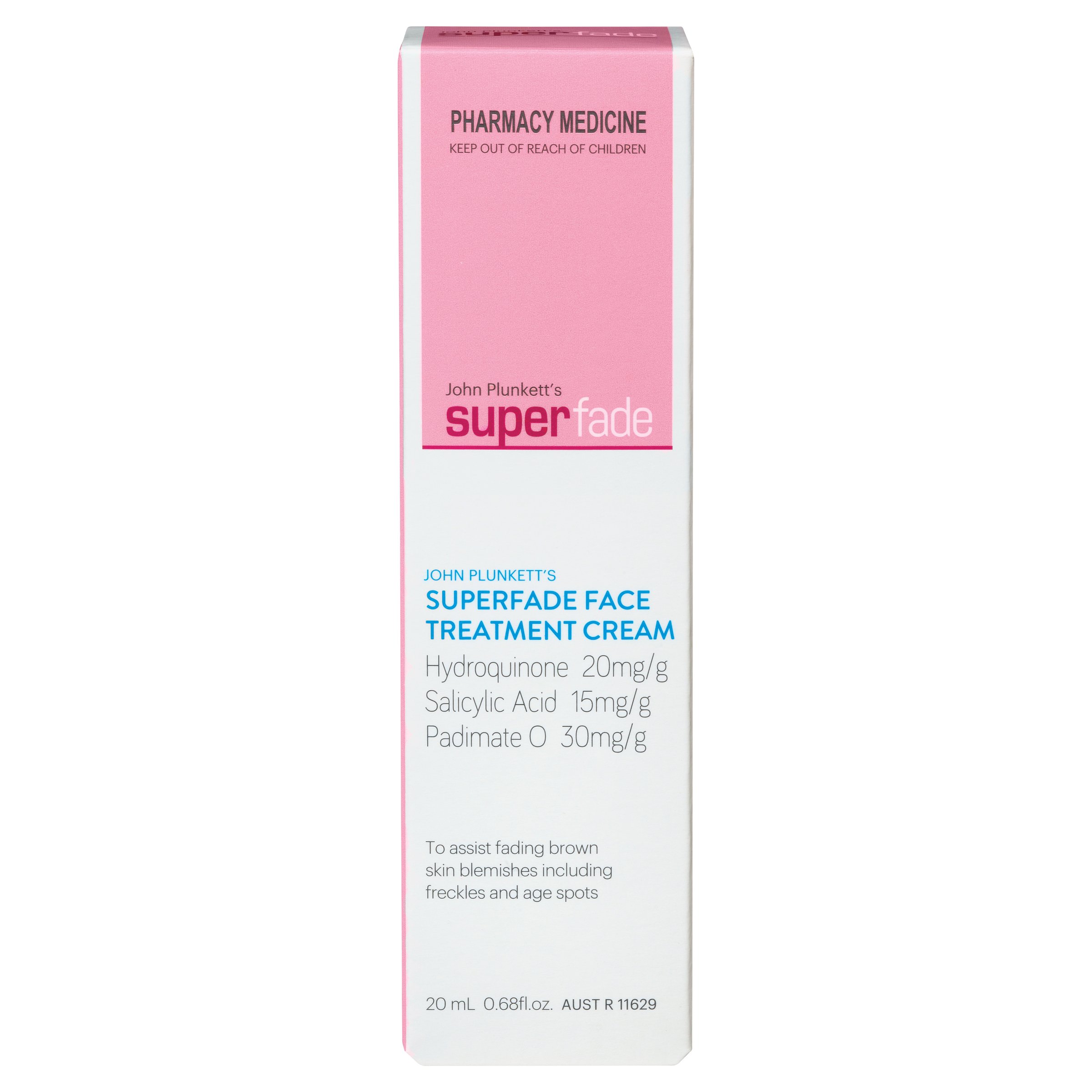 John Plunkett's SuperFade Face Treatment Cream 20ml - Image 1
