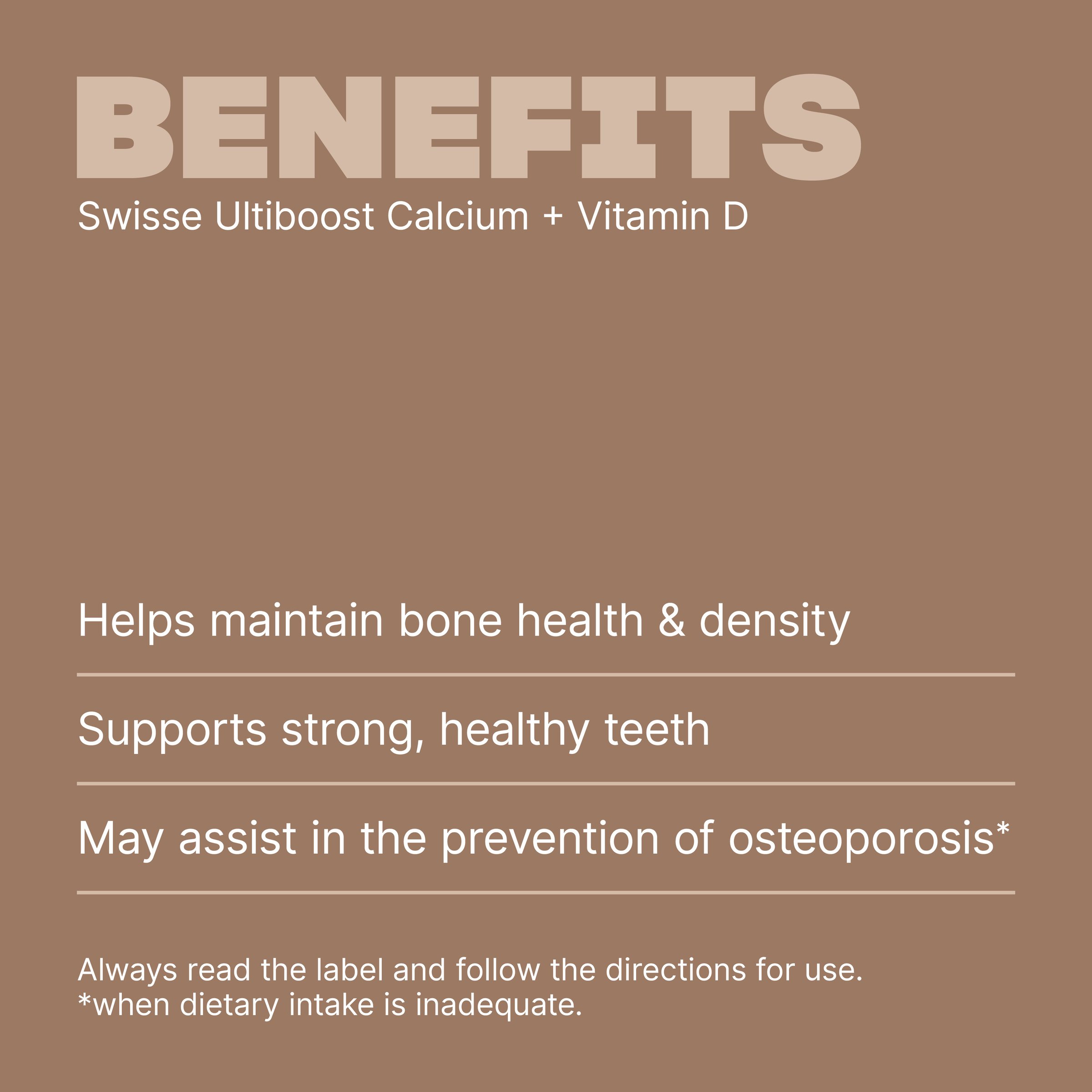 Swisse Ultiboost Calcium + Vitamin D  150 tablets - Image 4