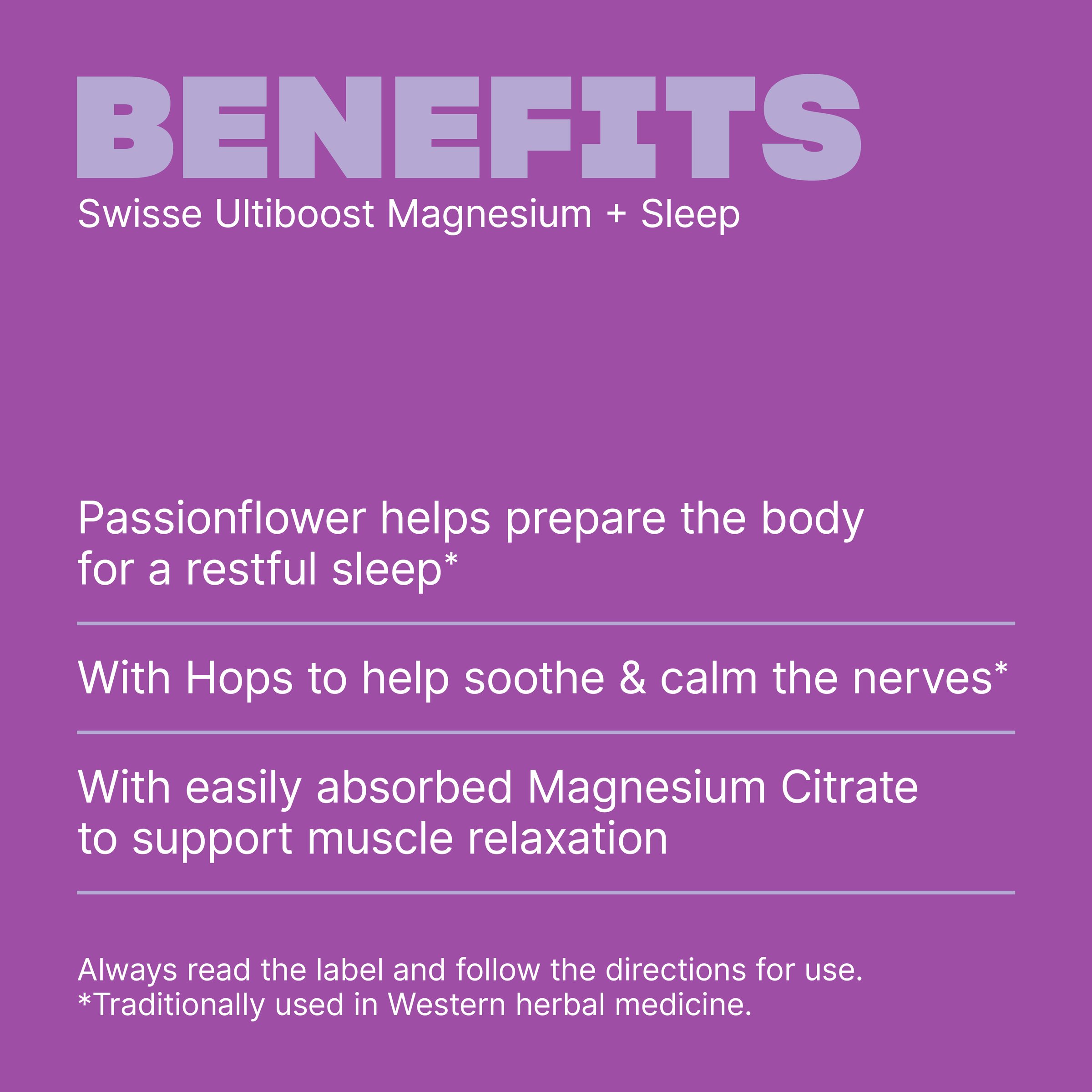 Swisse Ultiboost Magnesium + Sleep 60 tablets - Image 4