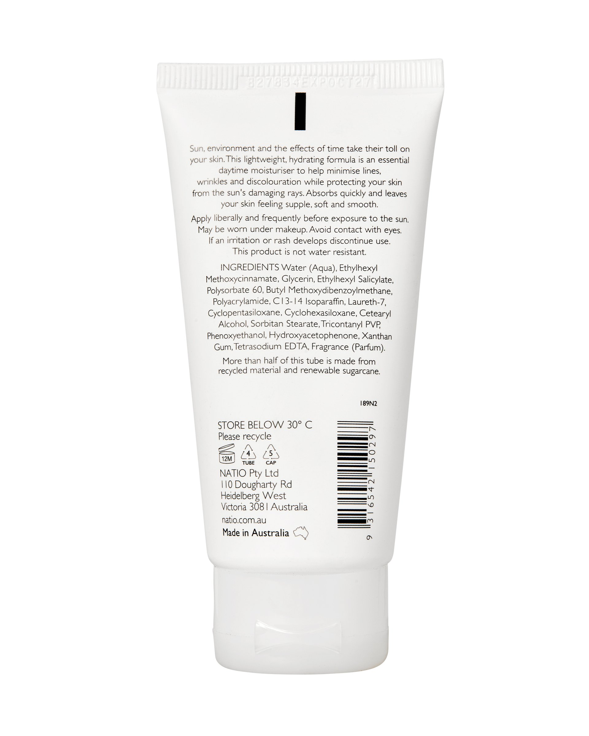 Natio Men SPF 15 Daily Protection Face Moisturiser 50g - Image 2