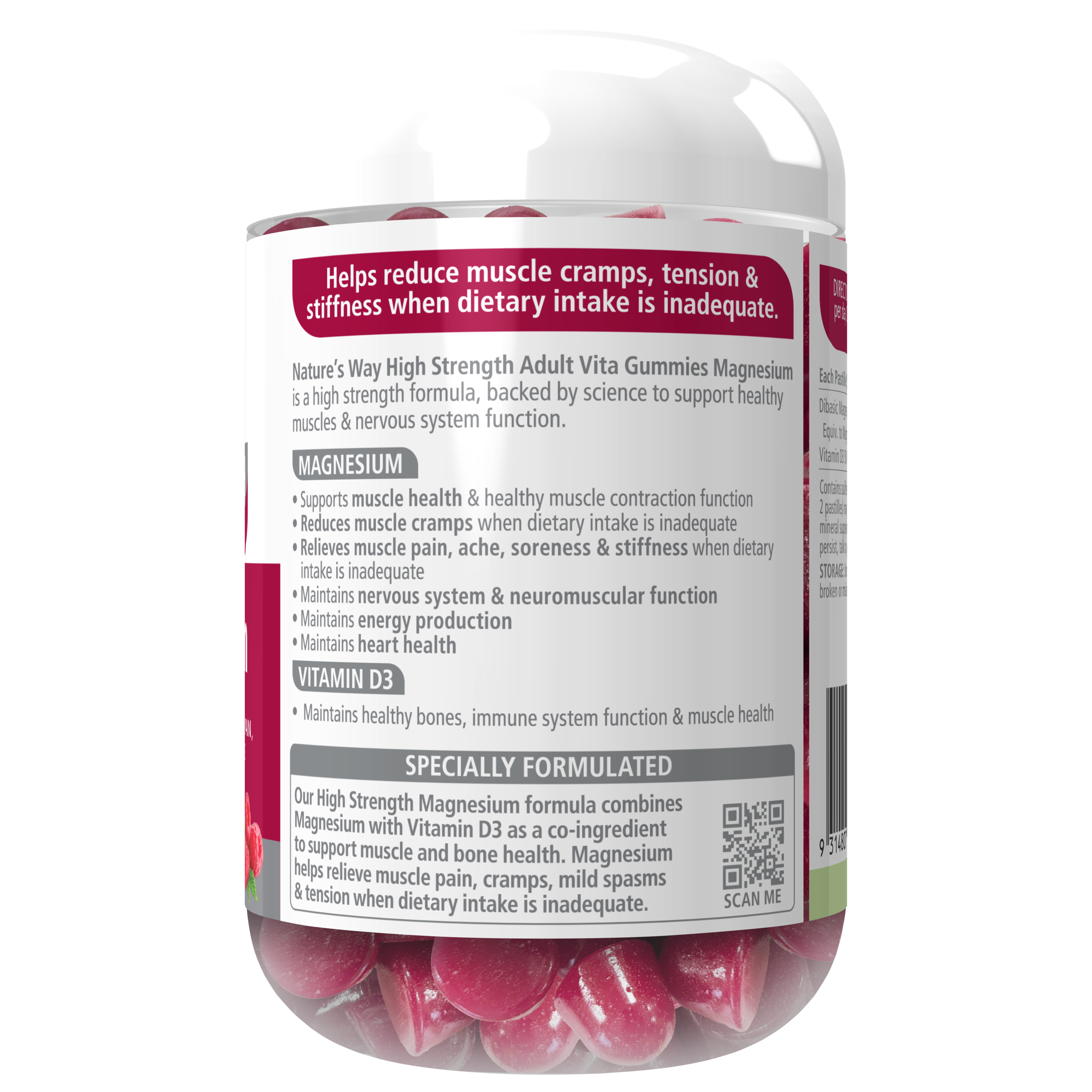Nature's Way High Strength Advanced Magnesium 60 gummies - Image 2