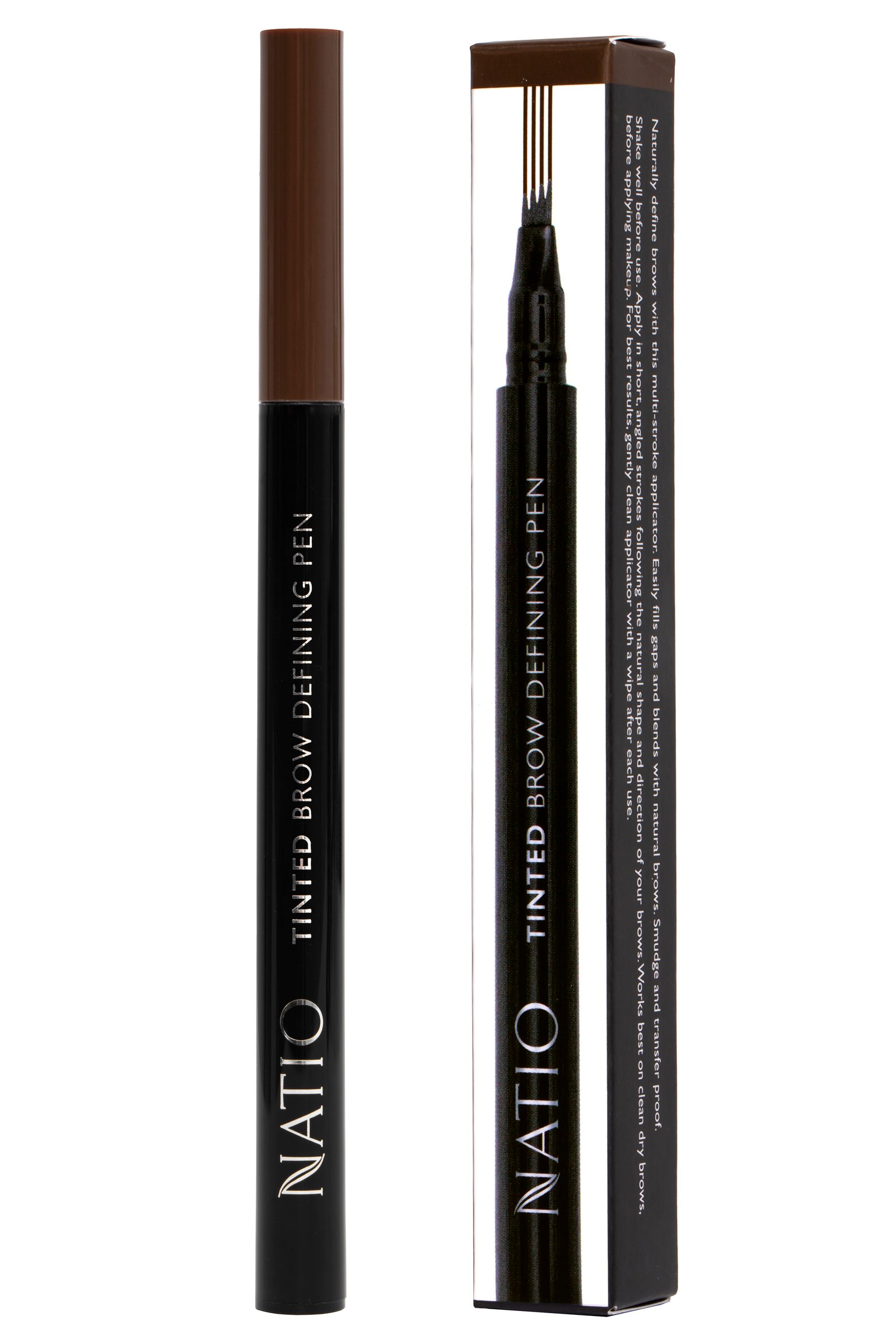 Natio Tinted Brow Defining Pen Dark Brown 1 each - Image 3