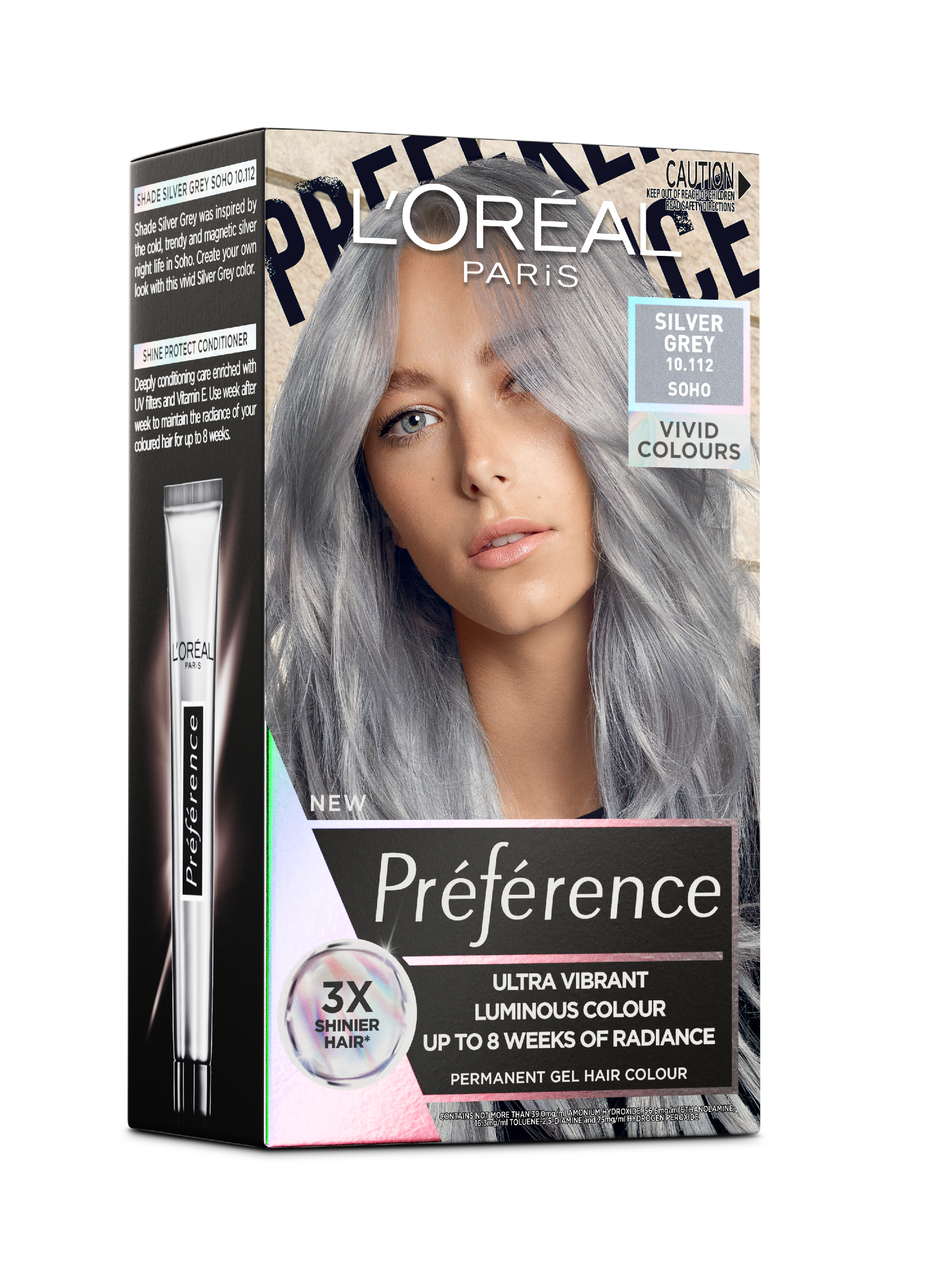 L'Oreal Paris Preference Vivids Silver Grey 10.112 - 1 each - Image 1