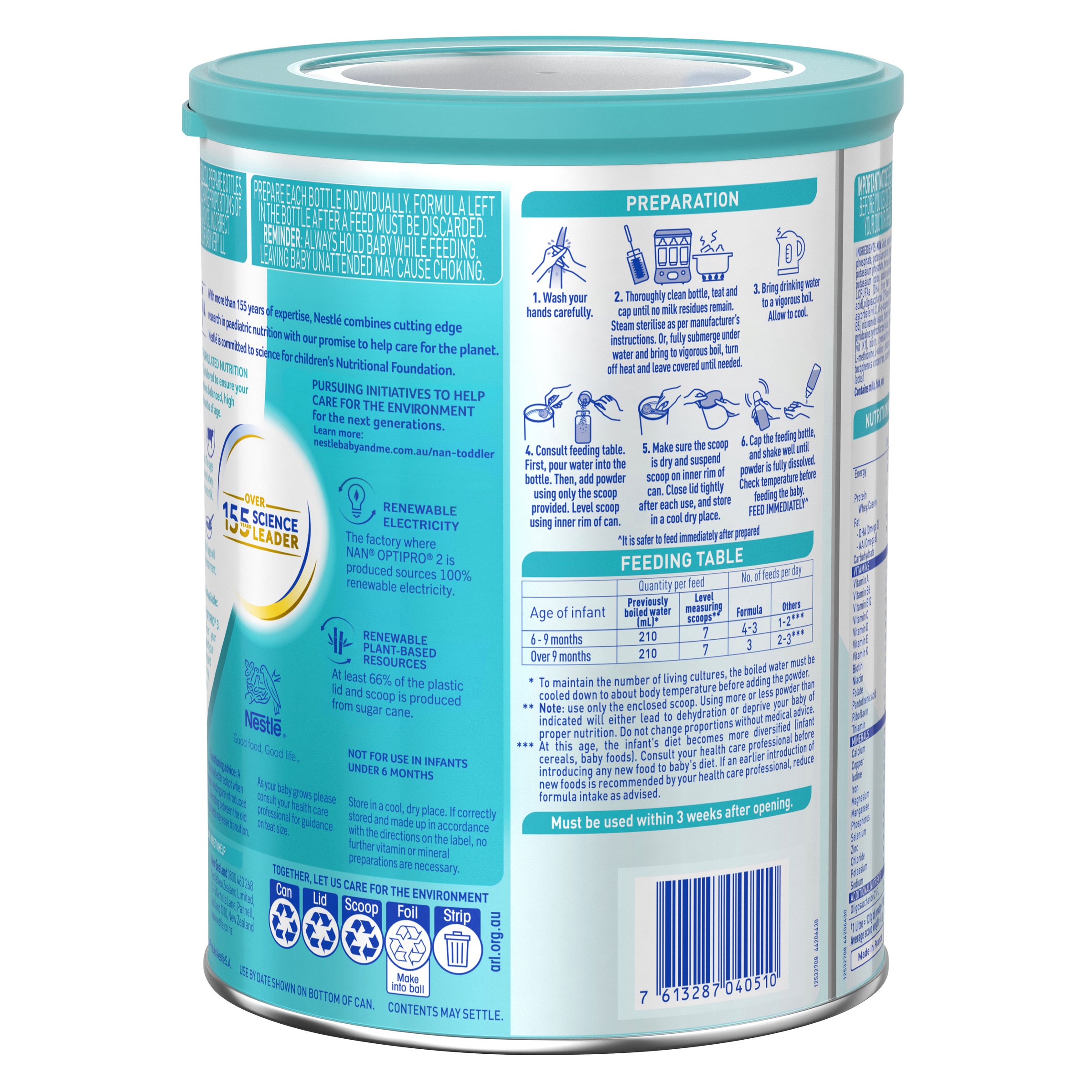 Nestle NAN Optipro Stage 2 - 800g - Image 2