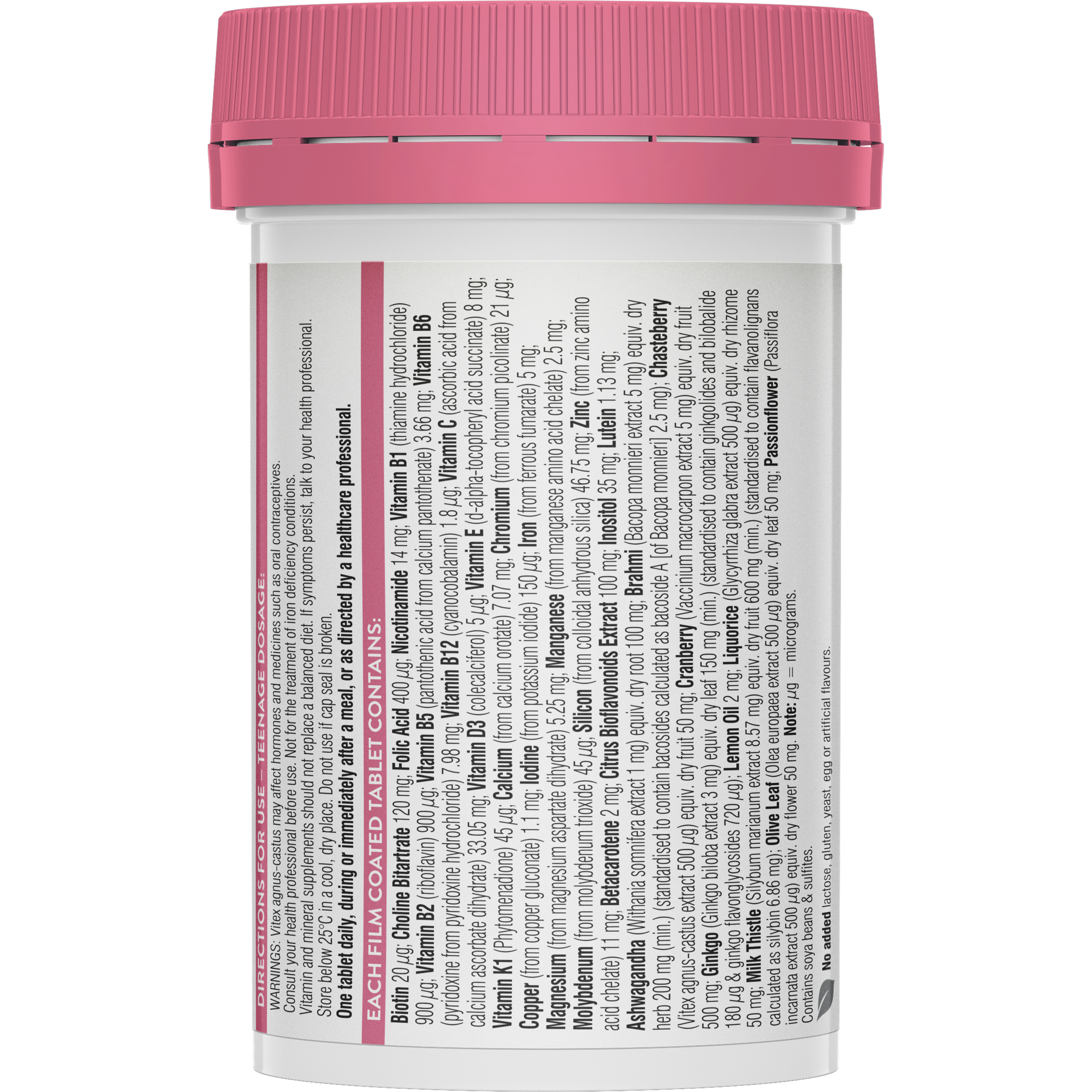 Swisse Ultivite Teenage Women's Multivitamin 60 tablets - Image 2