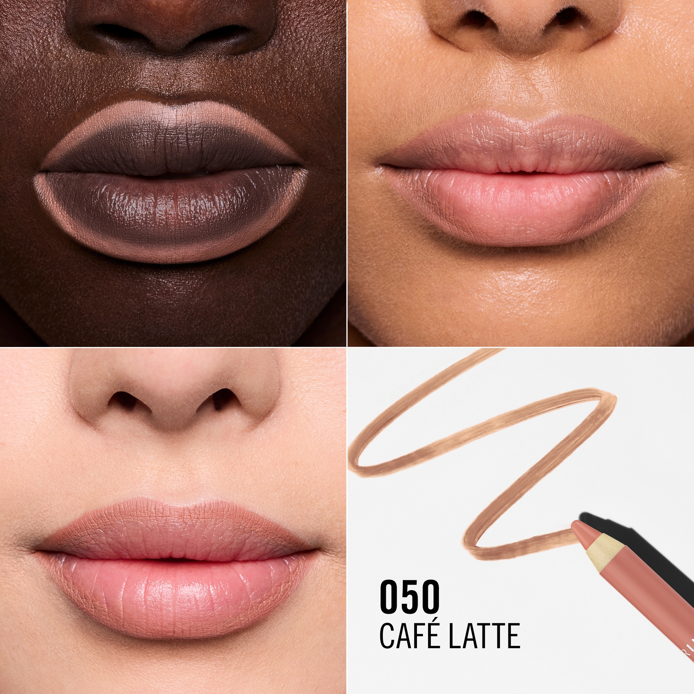 Rimmel Oh My Plump Lip Liner Pencil Café Latte 050 - 1.2g - Image 2