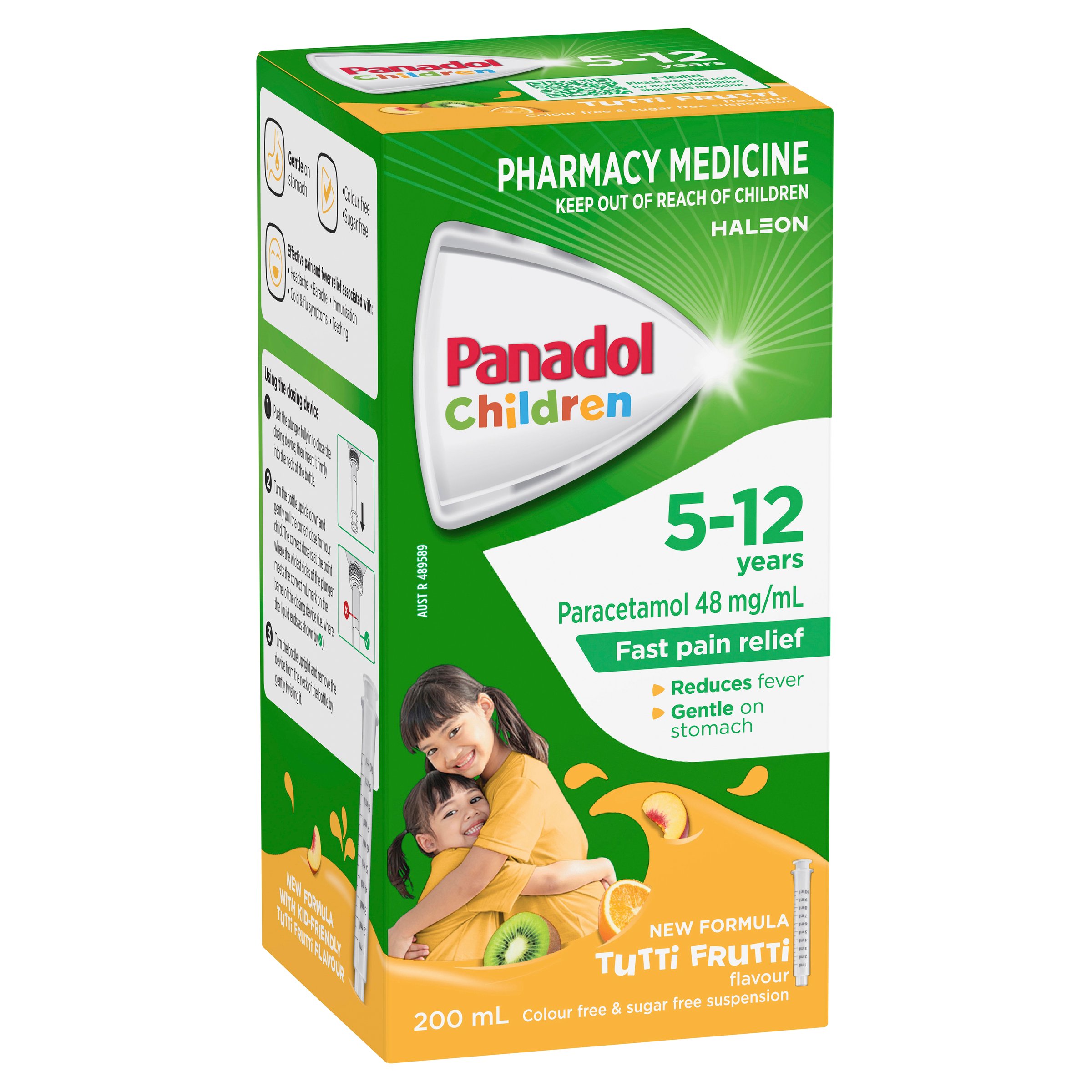 Panadol Children 5-12 Years Colourfree Suspension Tuti Fruity Flavour 200ml - Image 13