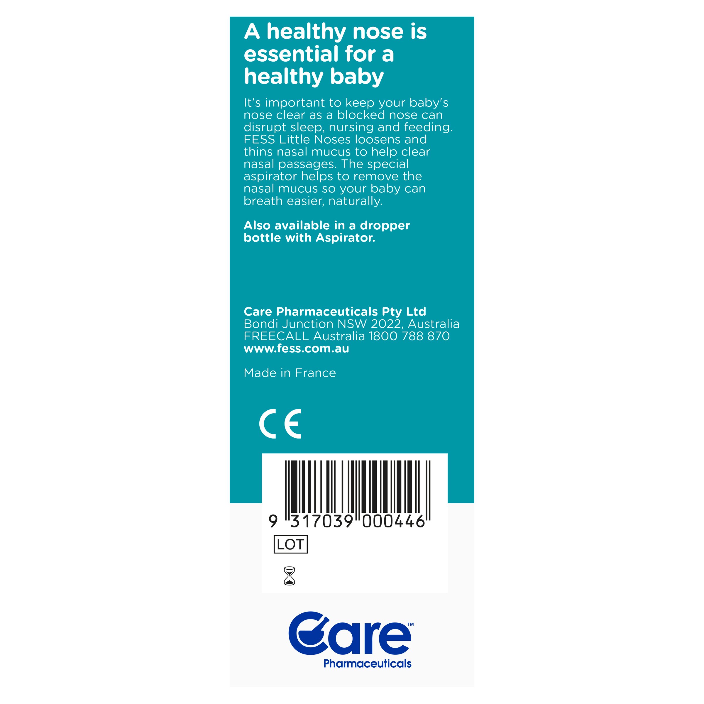 Fess Little Noses Saline Nasal Spray And Aspirator 15ml - Image 2