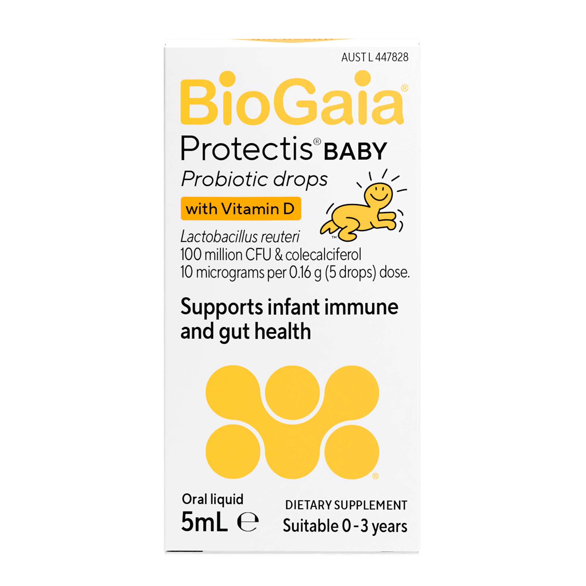BioGaia Protectis Baby Probiotic Drops With Vitamin D 5ml - Image 1
