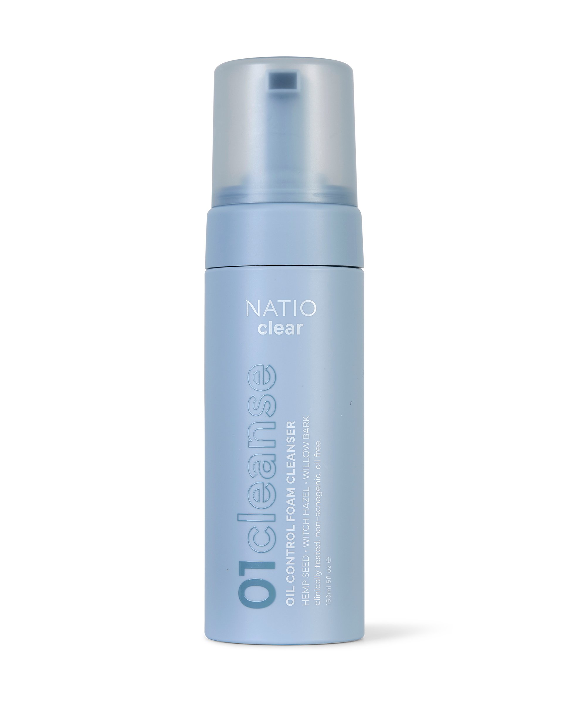 Natio Clear Oil Control Foam Cleanser 150ml - Image 1