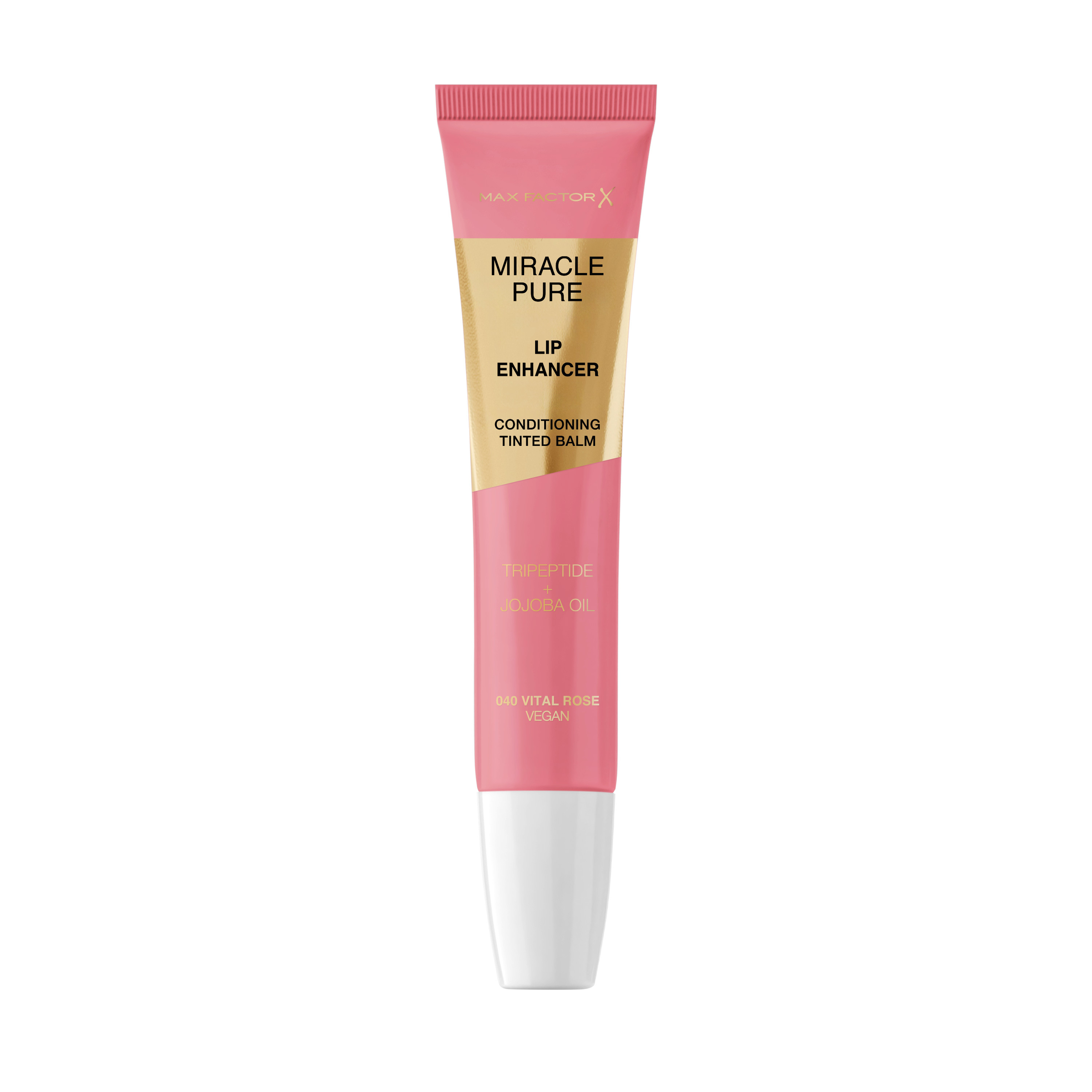 Max Factor Miracle Pure Lip Enhancer Conditioning Tinted Balm Vital Rose 040 - 12ml - Image 1