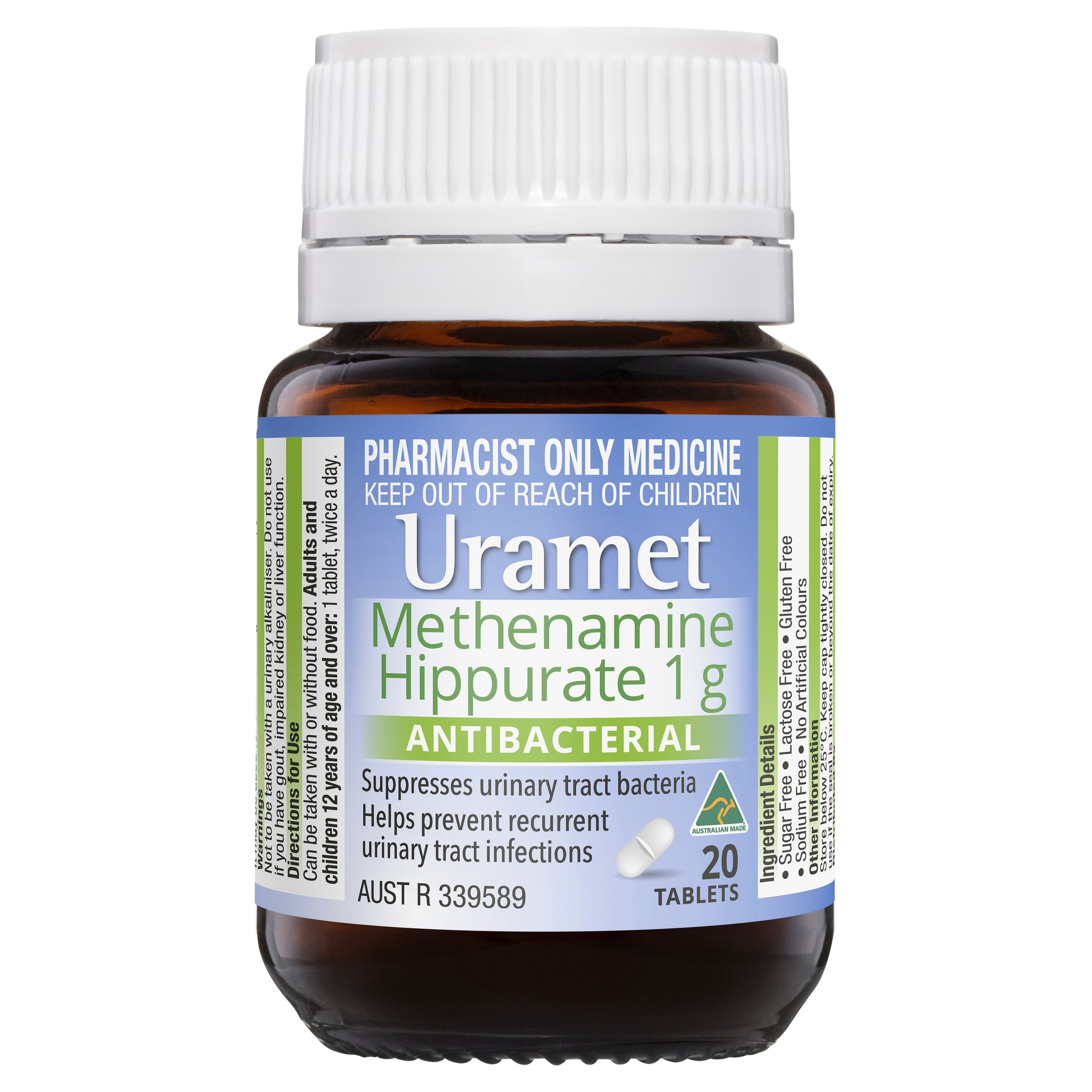 Uramet 1g - 20 tablets - Image 1