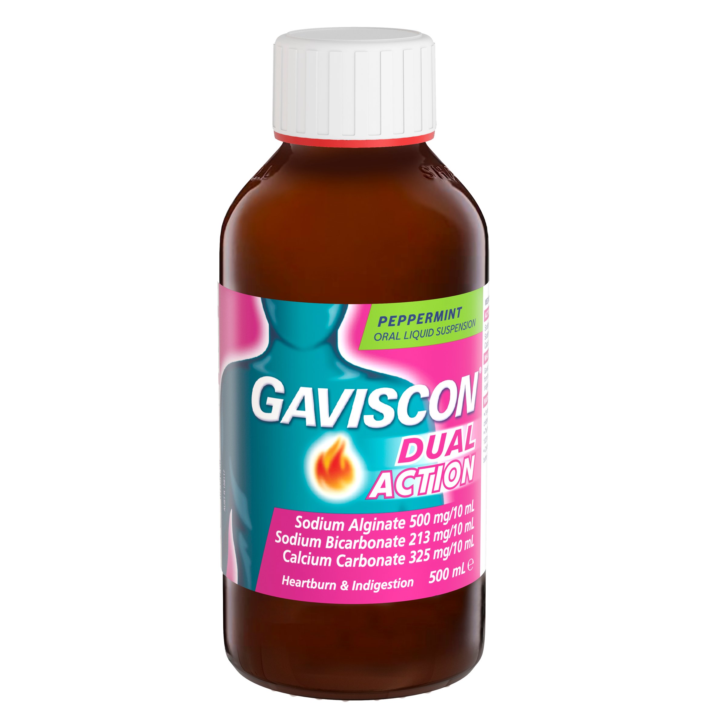 Gaviscon Dual Action Liquid Peppermint 500ml - Image 10