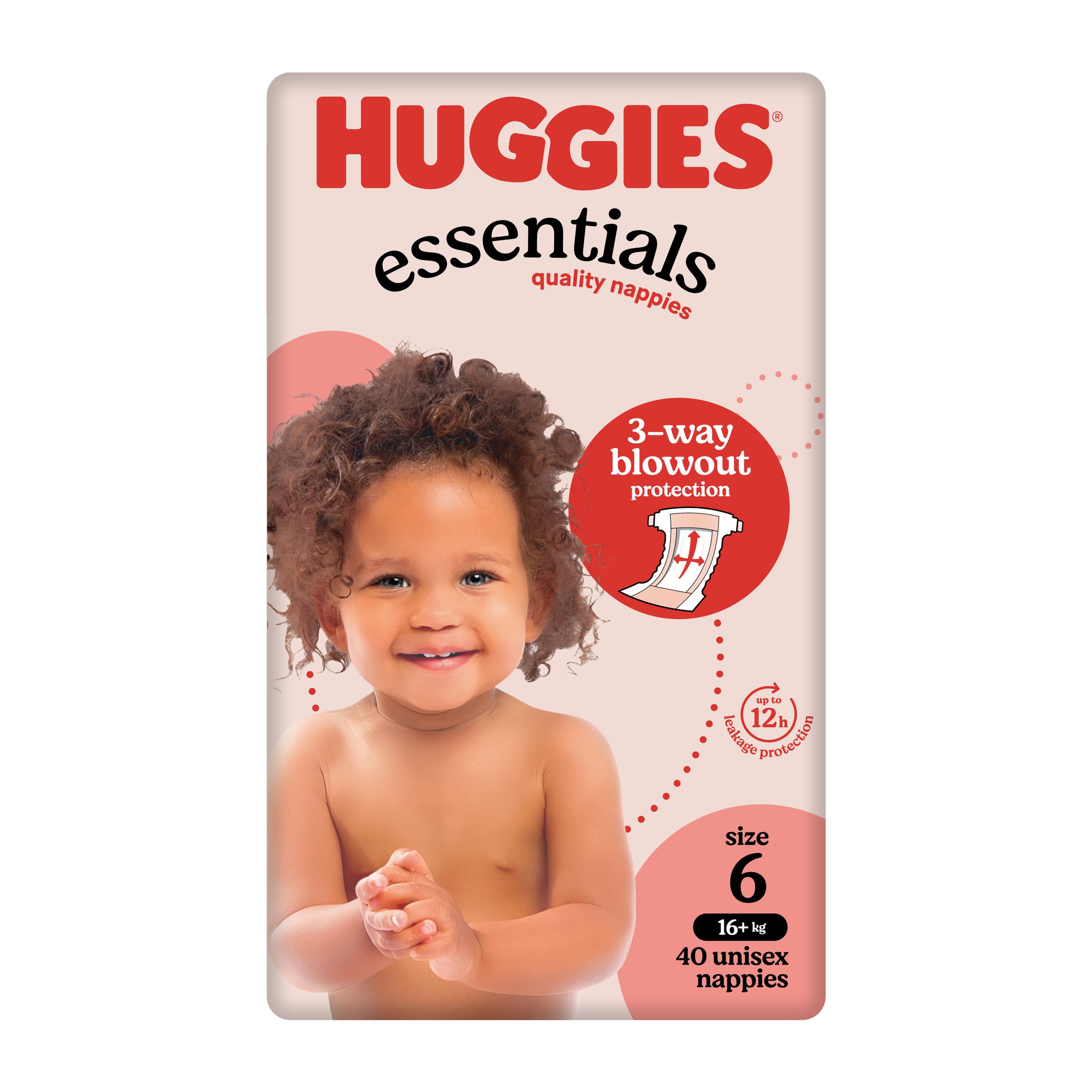 Huggies Nappies Essentials Junior 40 pack - Image 1