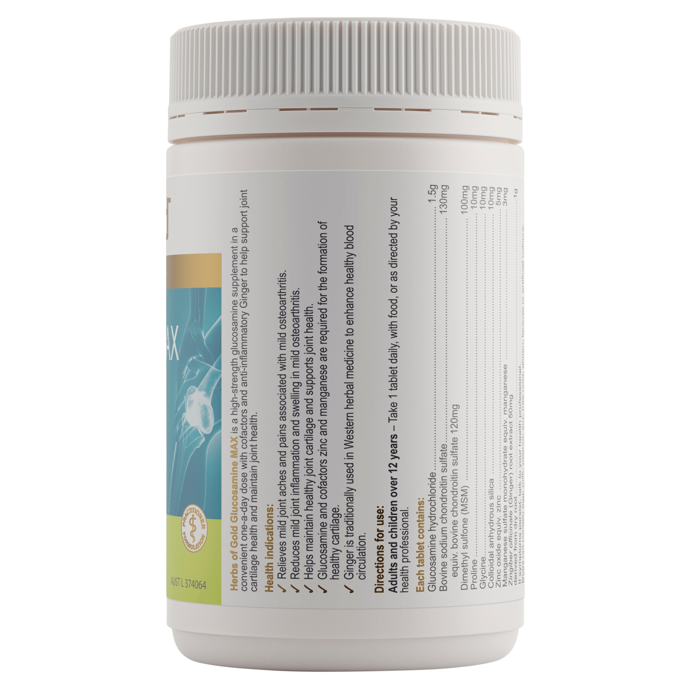 Herbs of Gold Glucosamine Max 90 tablets - Image 2