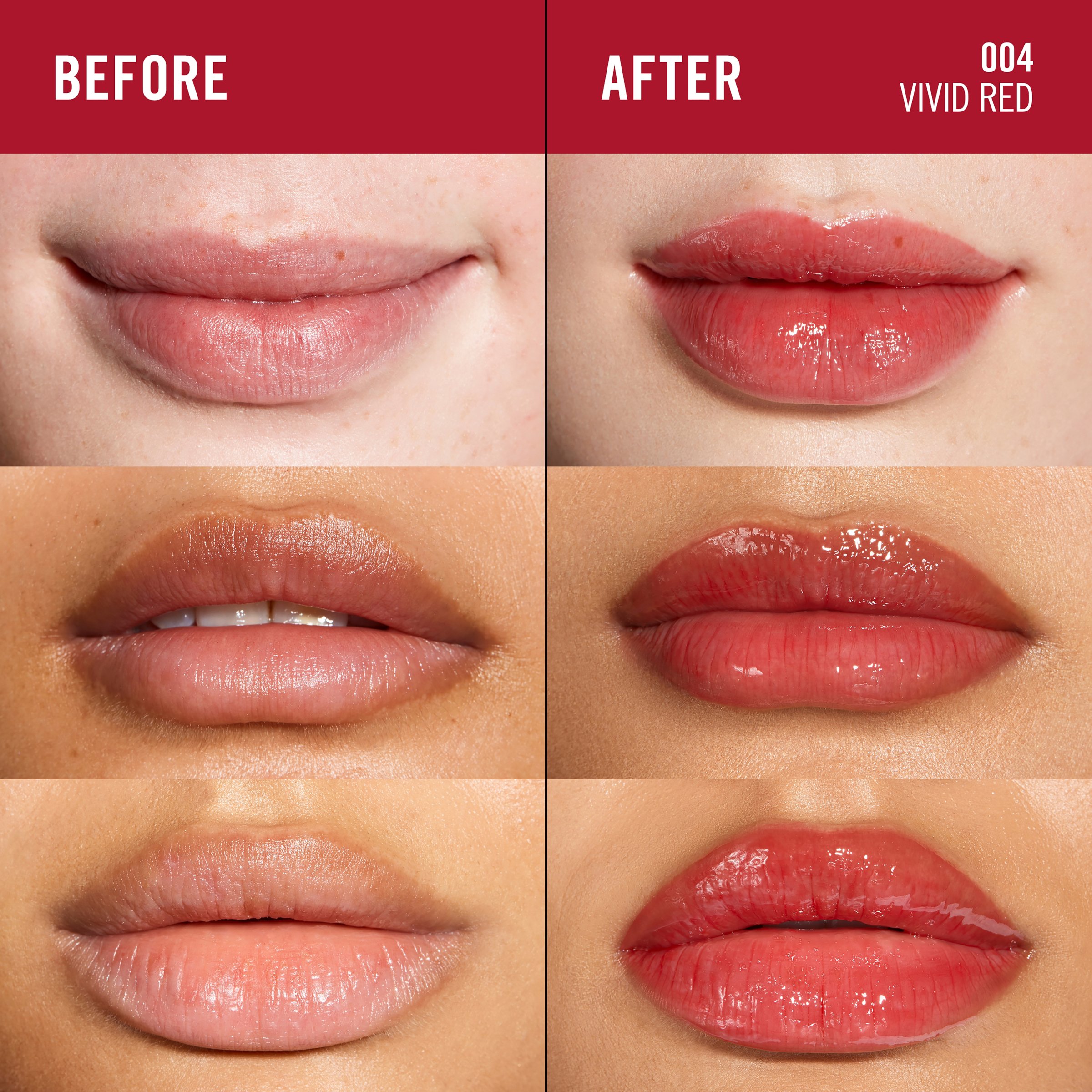 Rimmel Oh My Gloss! Lip Oil 004 Vivid Red 4.5ml - Image 3