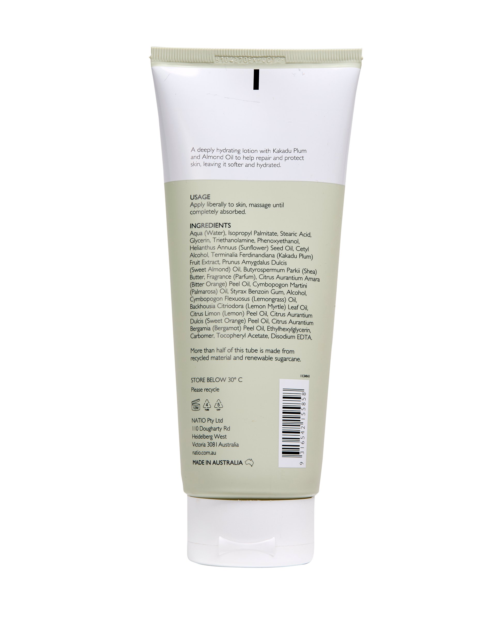 Natio Kakadu Plum & Almond Body Lotion 210ml - Image 2