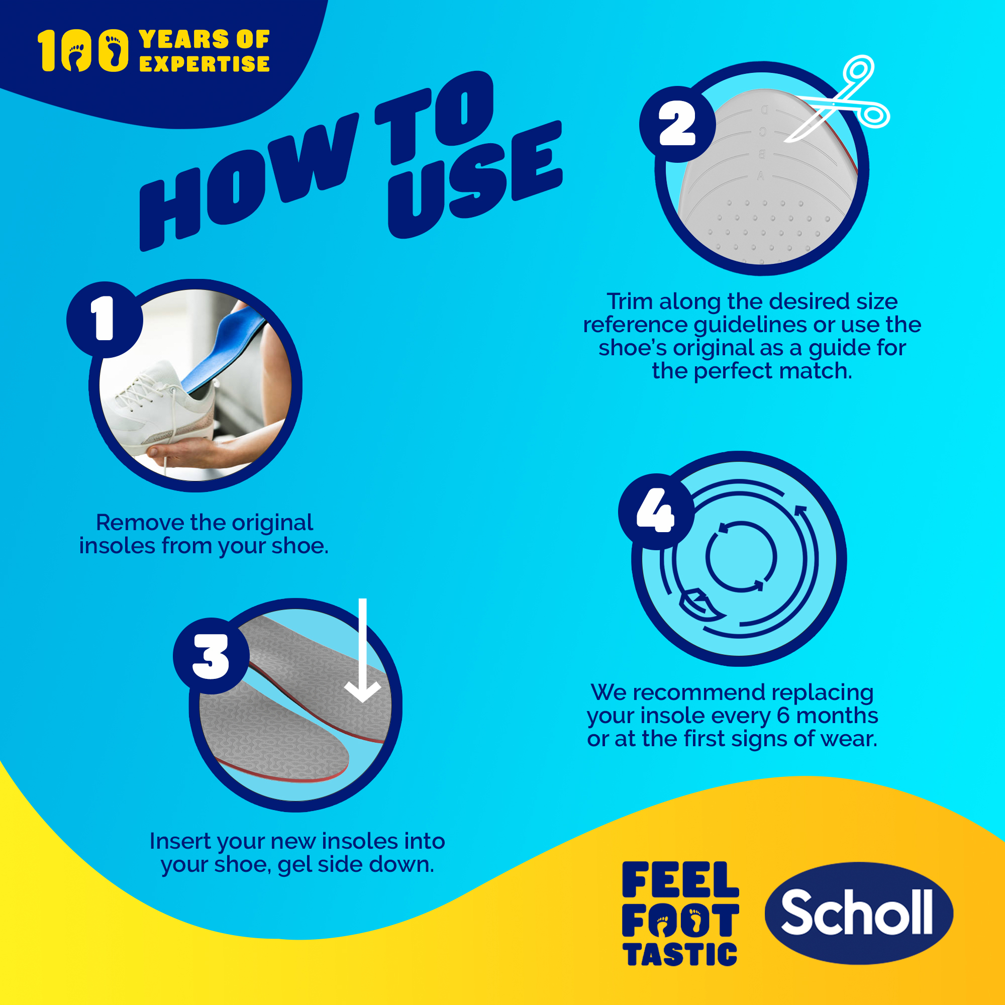Scholl Liquiflex Extra Support Insole Large 1 pair - Image 5