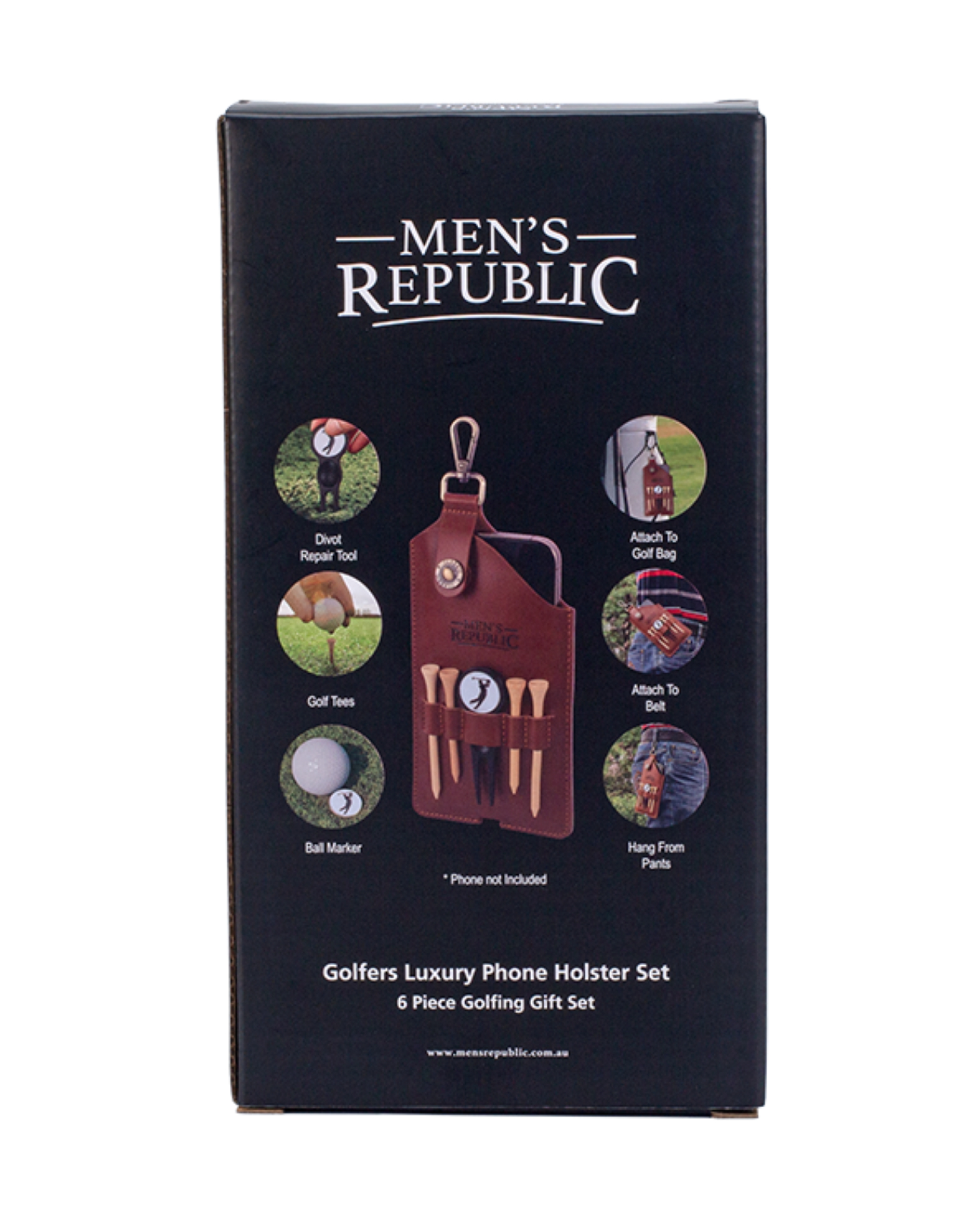 Men's Republic Golfers Luxury Phone Holster Set 1 each - Image 1