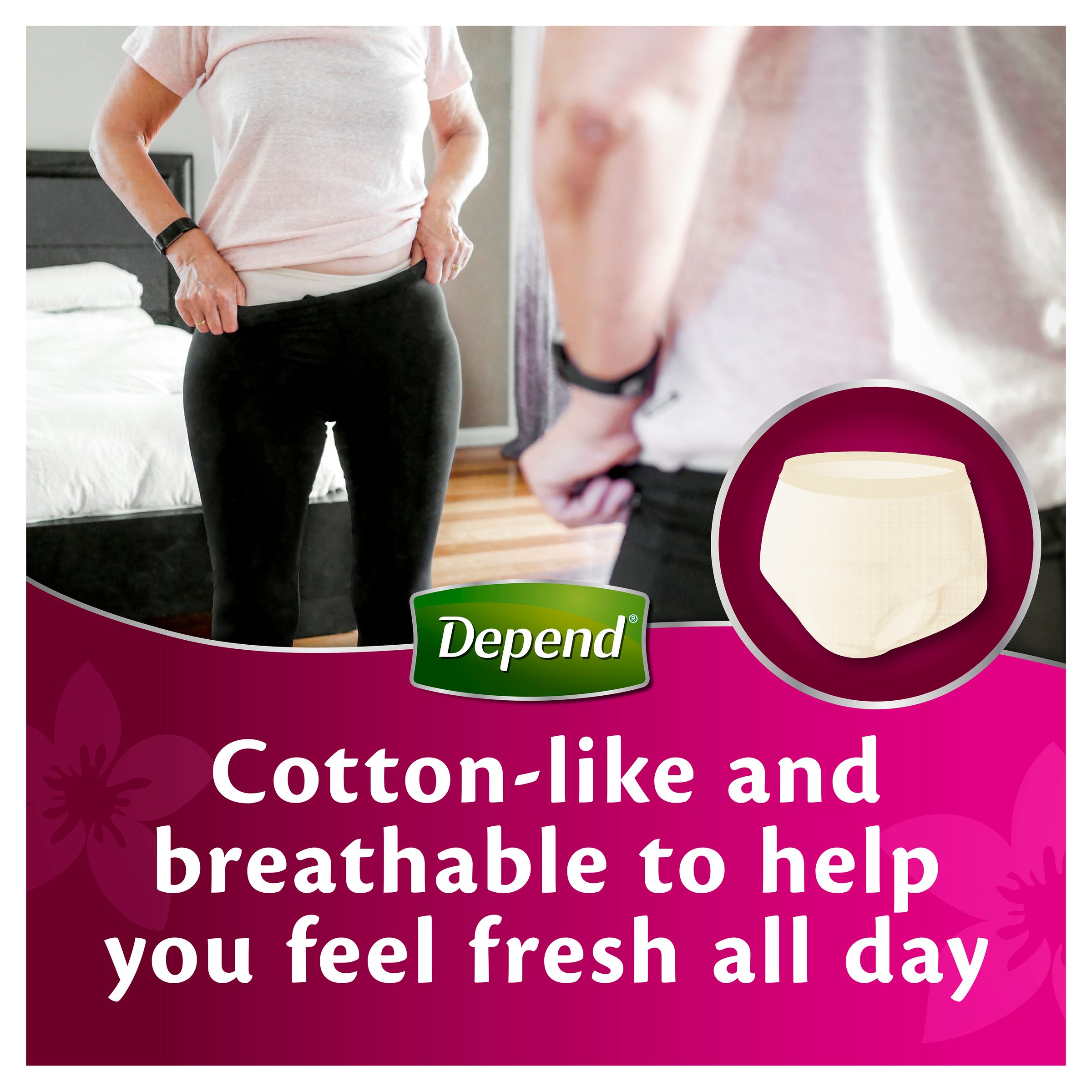 Depend Underwear RealFit Female Large 8 pack - Image 3