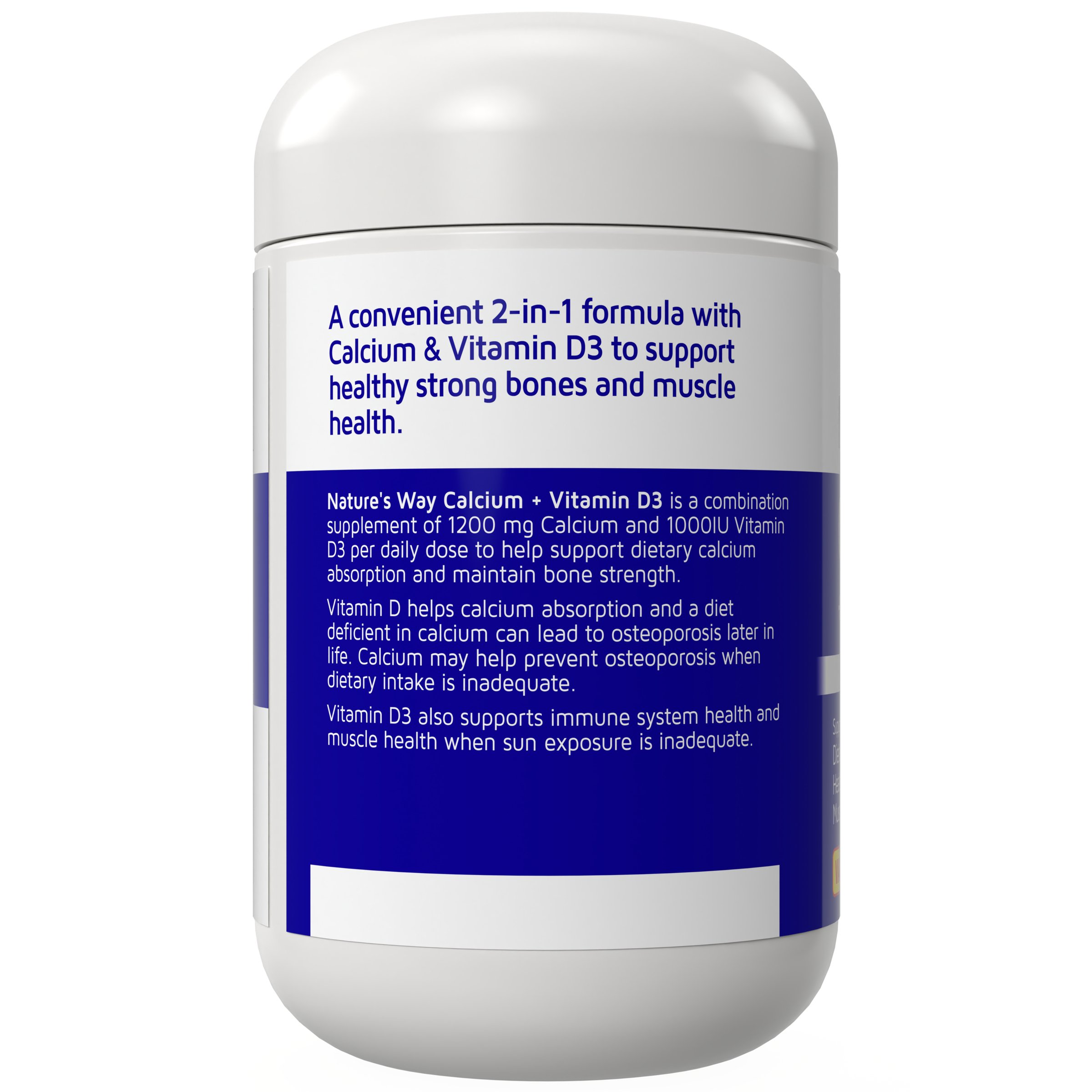 Nature's Way Calcium + Vitamin D3 150 tablets - Image 2