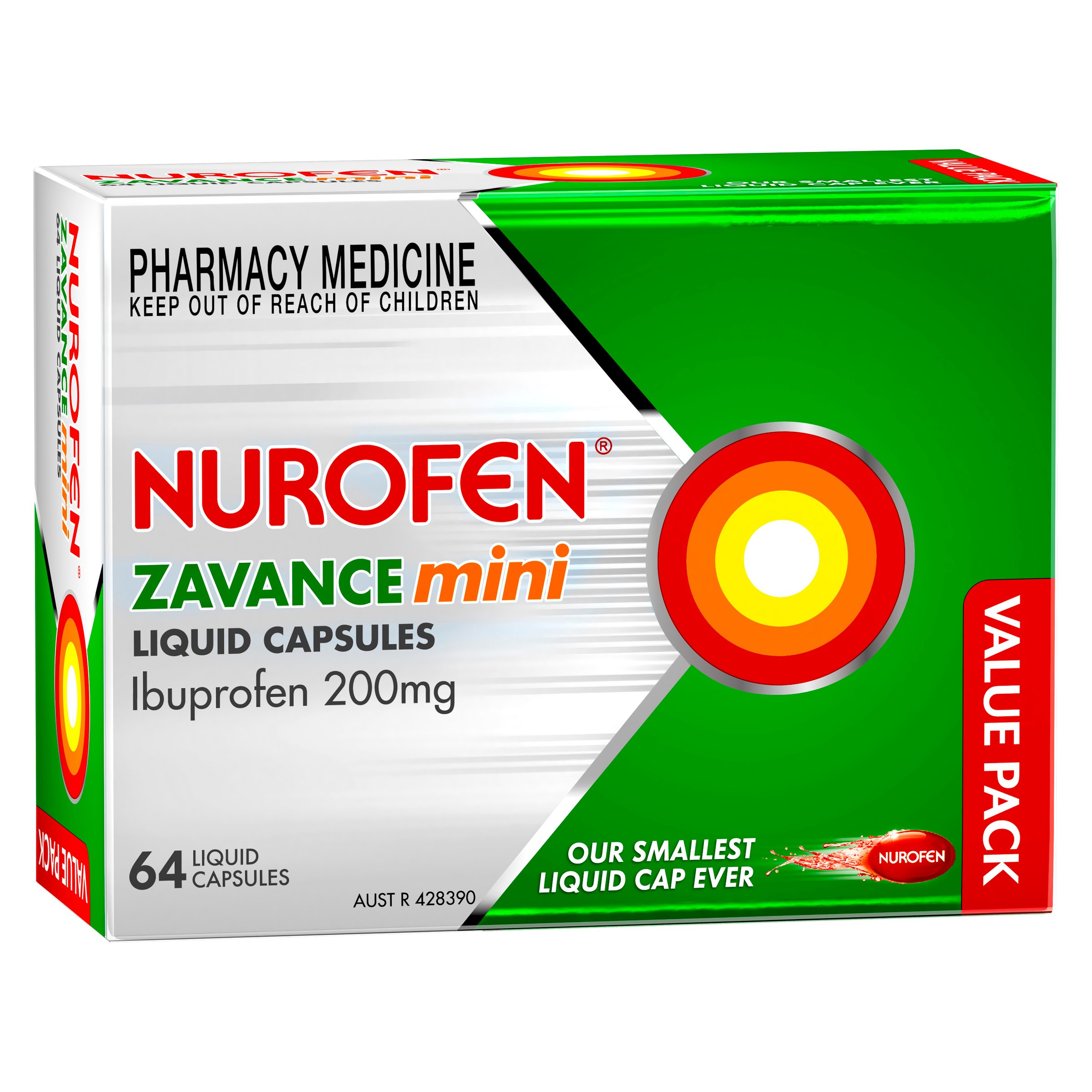 Nurofen Zavance Mini 64 liquid capsules - Image 5