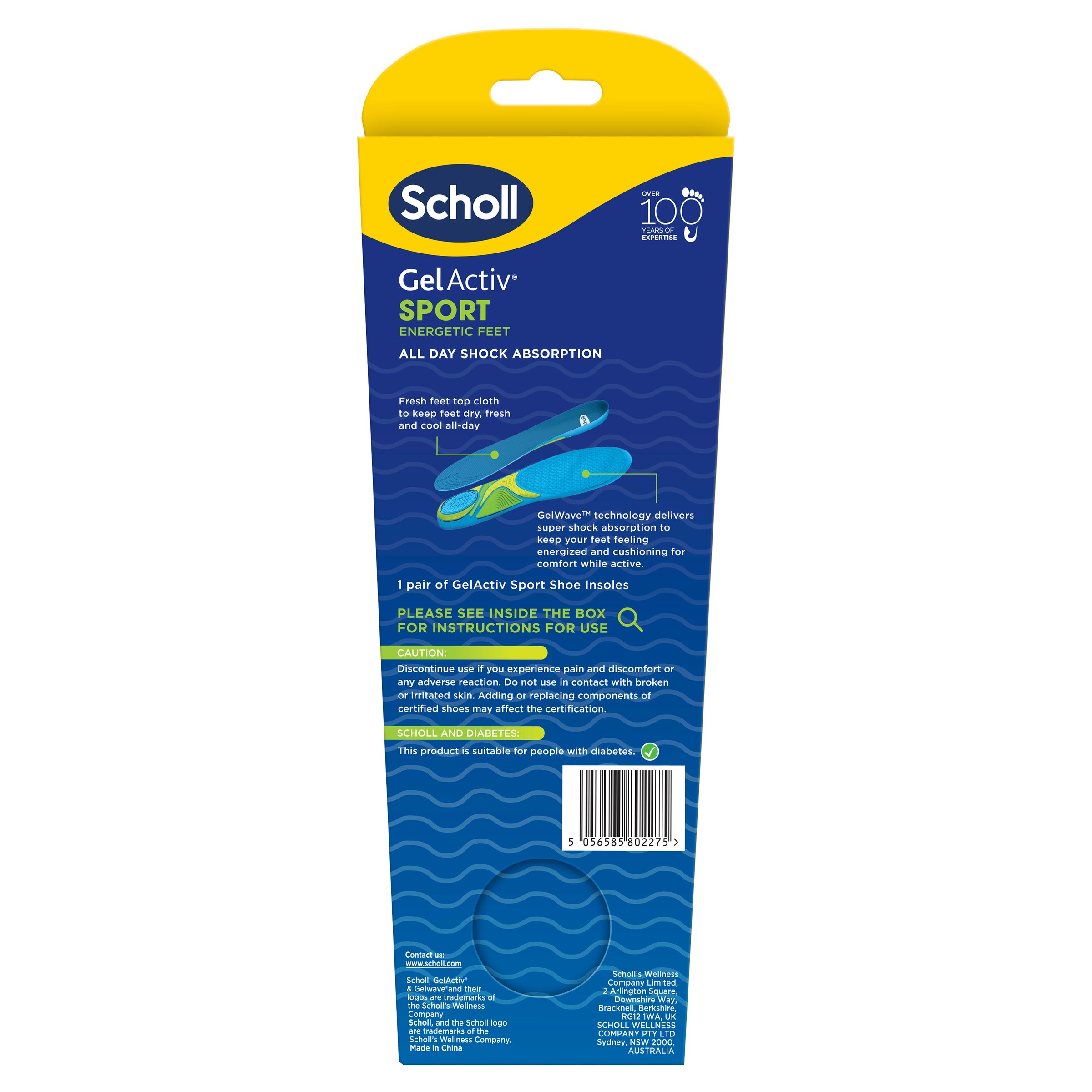 Scholl Gel Activ Insole Sport Small 1 each - Image 2