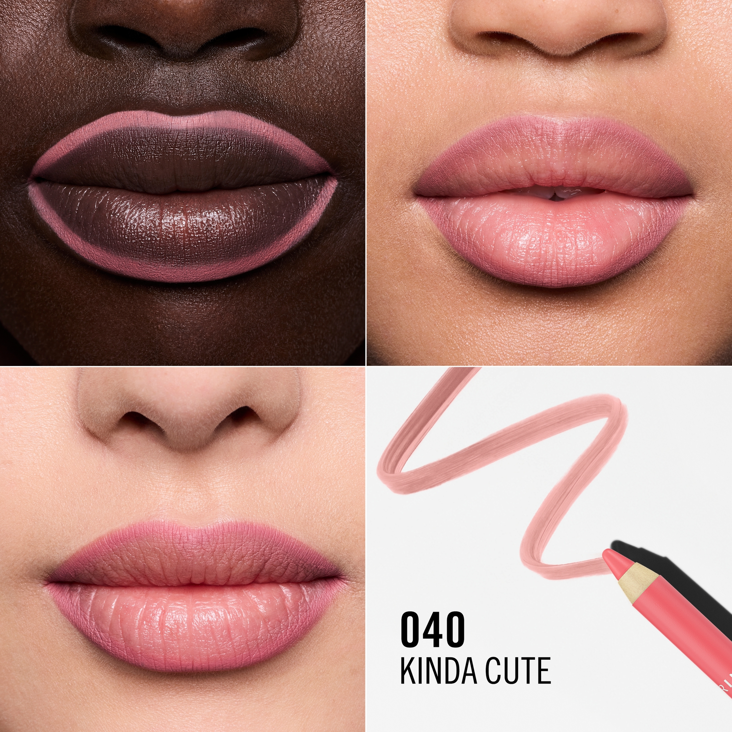 Rimmel Oh My Plump Lip Liner Pencil Kinda Cute 040 - 1.2g - Image 2