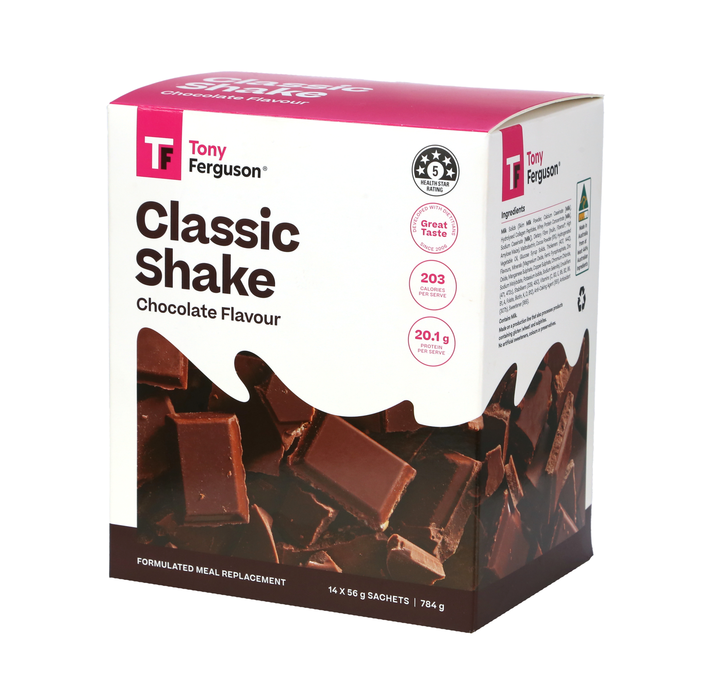 Tony Ferguson Classic Shake Chocolate 14 pack - Image 2
