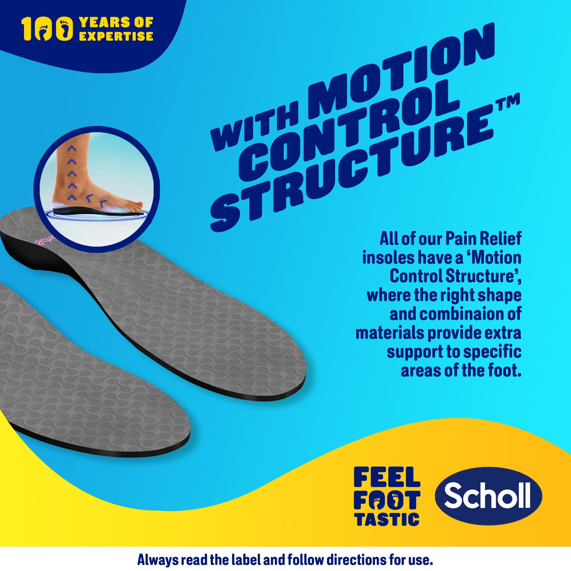 Scholl In Balance Pain Relief Plantar Fasciitis Orthotics - Small 1 pair - Image 4