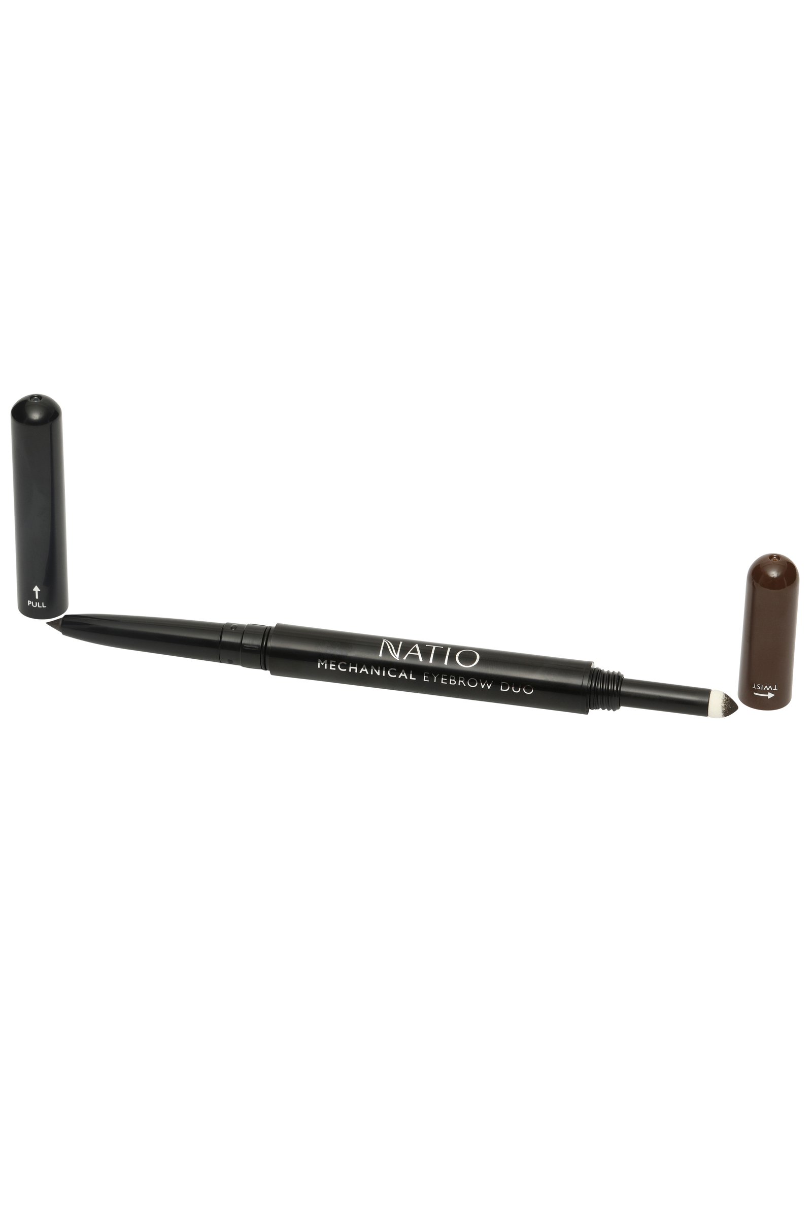 Natio Mechanical Eyebrow Duo Dark Brown 0.7g - Image 2