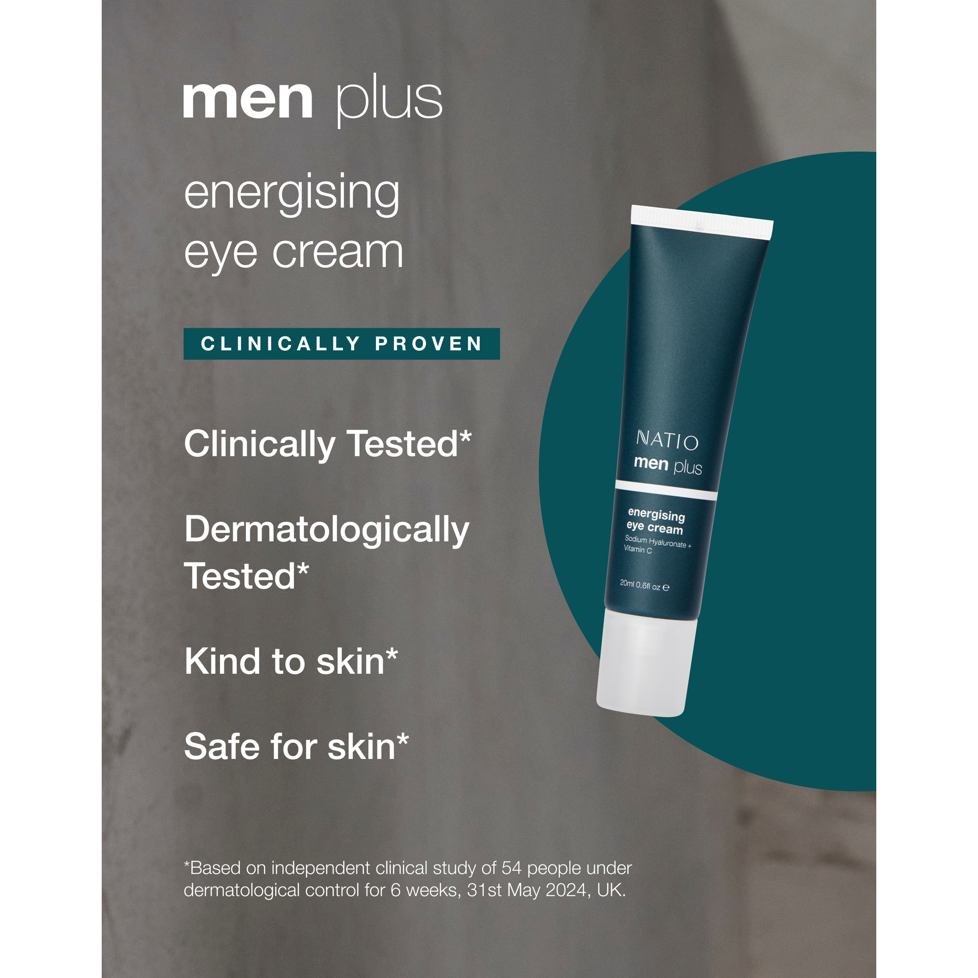 Natio Men Plus Energising Eye Cream 20ml - Image 4