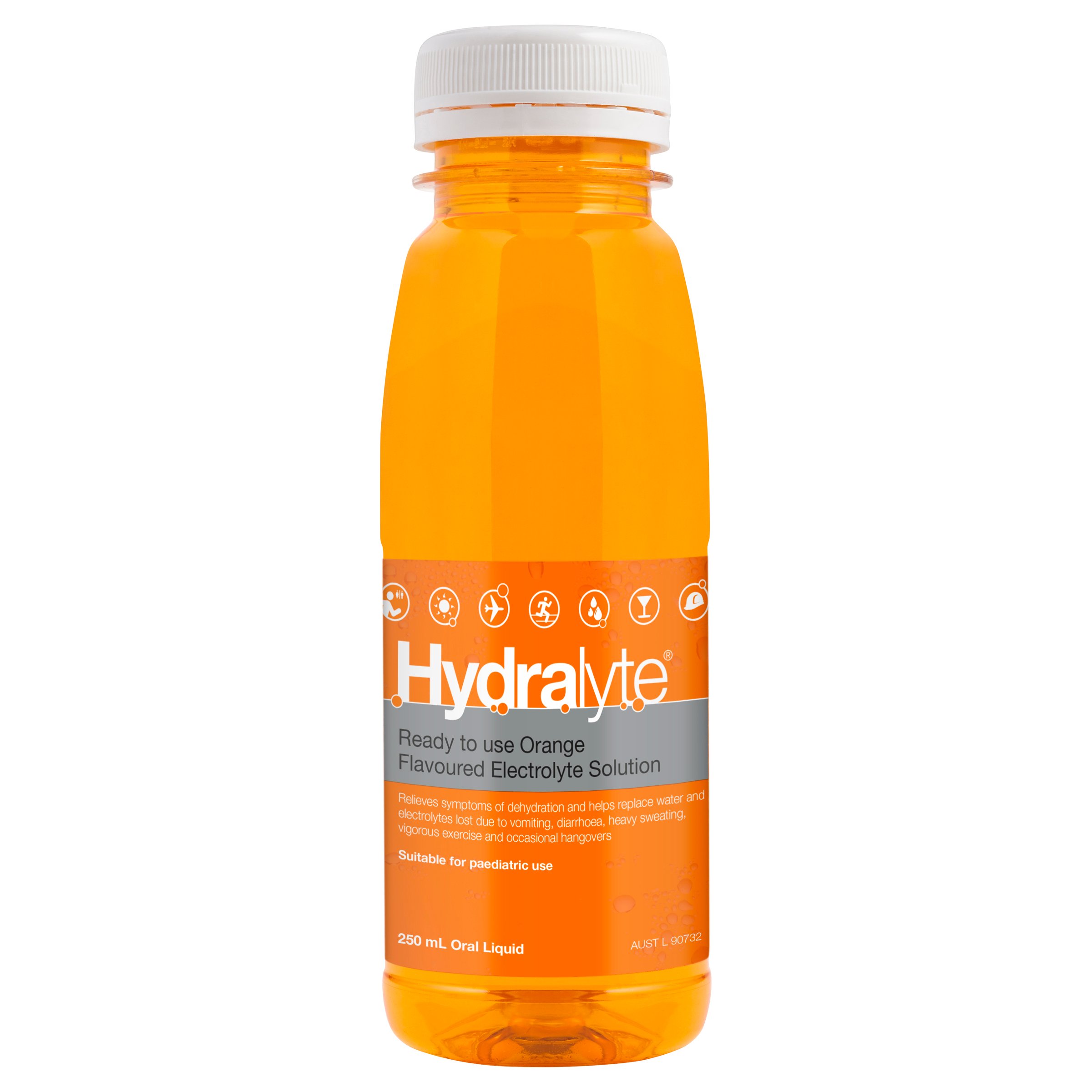 Hydralyte Ready to Use Liquid Orange Flavoured 250ml - Image 1