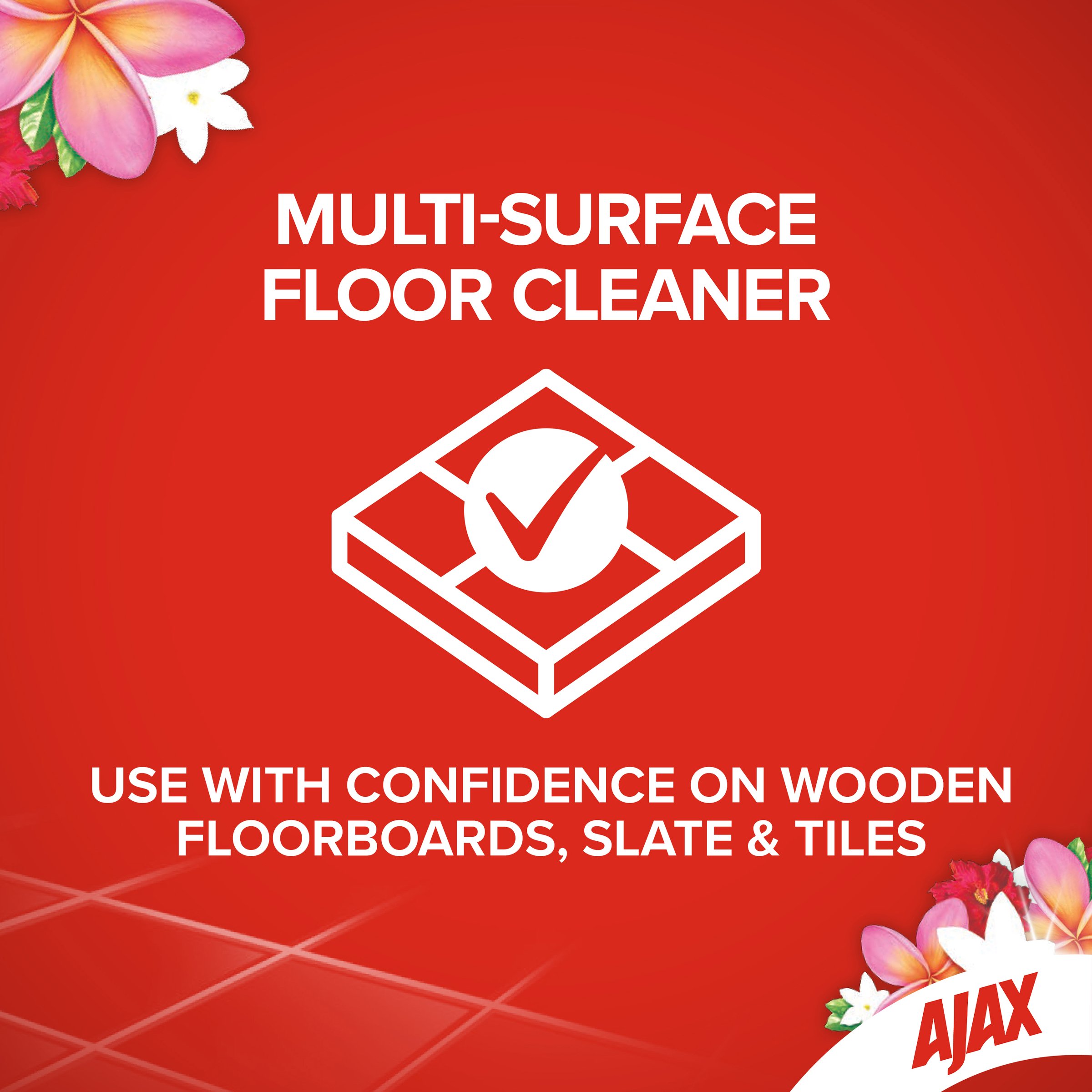Ajax Multi Surface Floor Cleaner Tropical Breeze 750ml - Image 9
