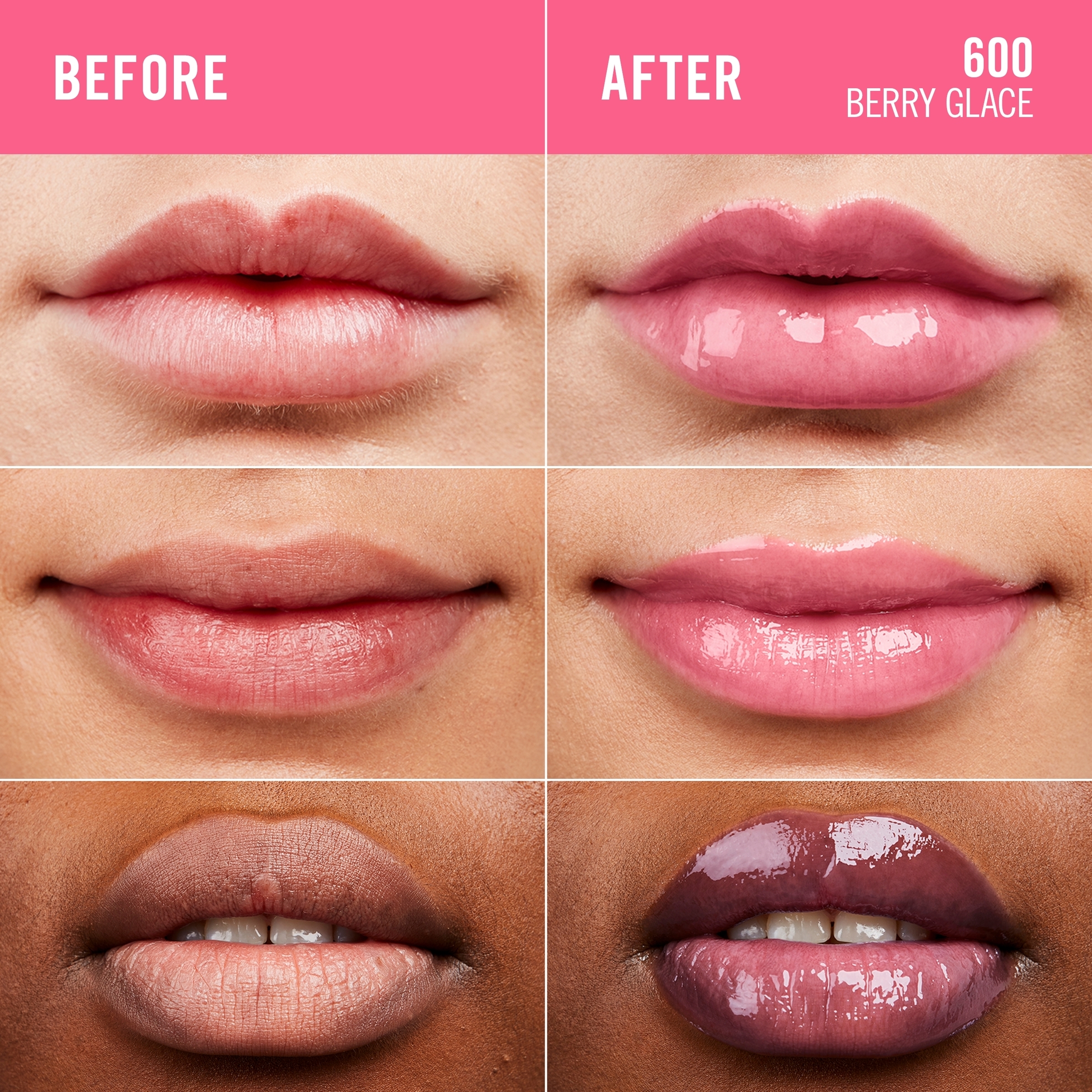 Rimmel Thrill Seeker Glassy Gloss 600 Berry Glace 10ml - Image 4