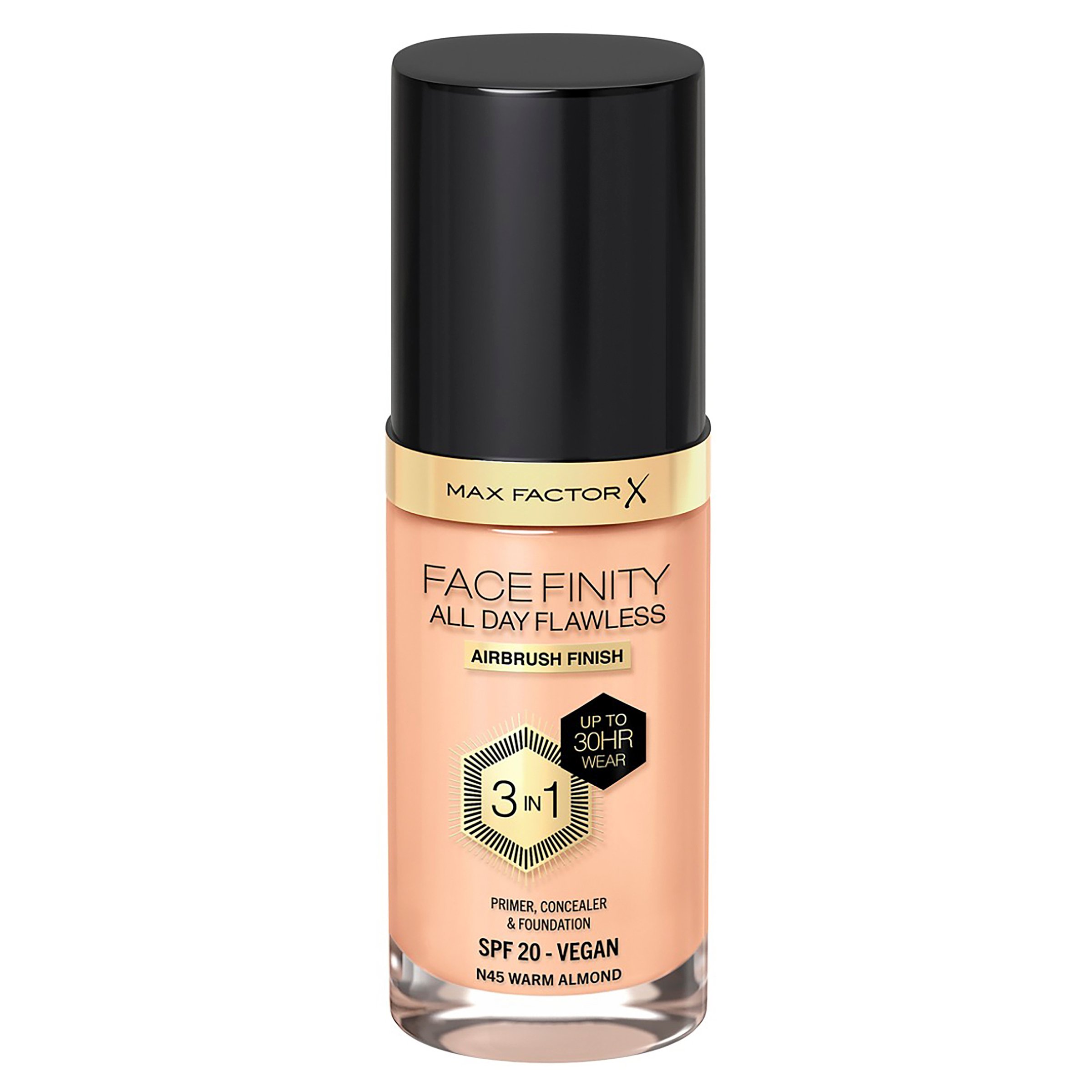 Max Factor Facefinity All Day Flawless D5 Free Foundation Warm Almond 45 - 30ml - Image 6